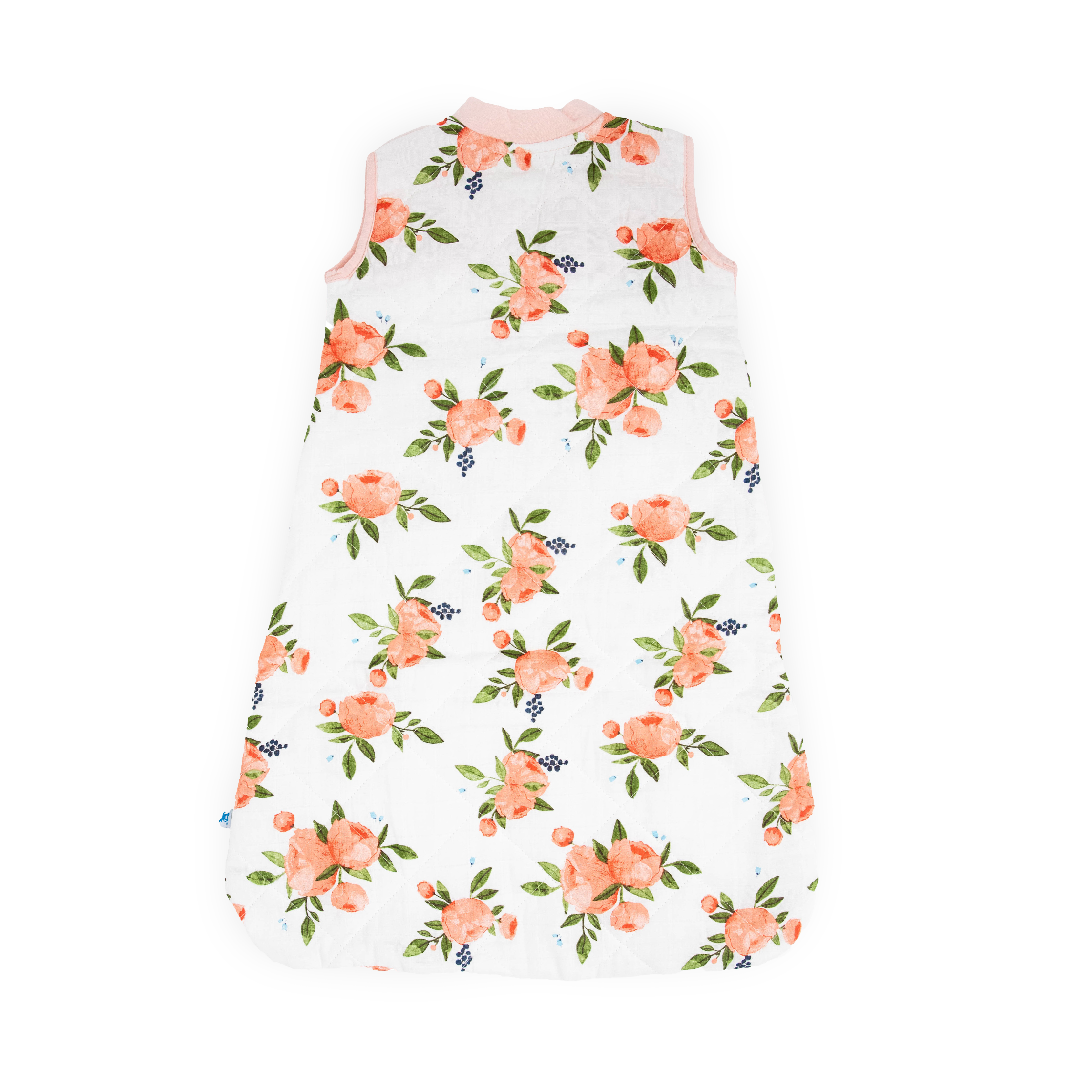 Cotton Muslin Quilted Sleep Bag - Watercolor Roses