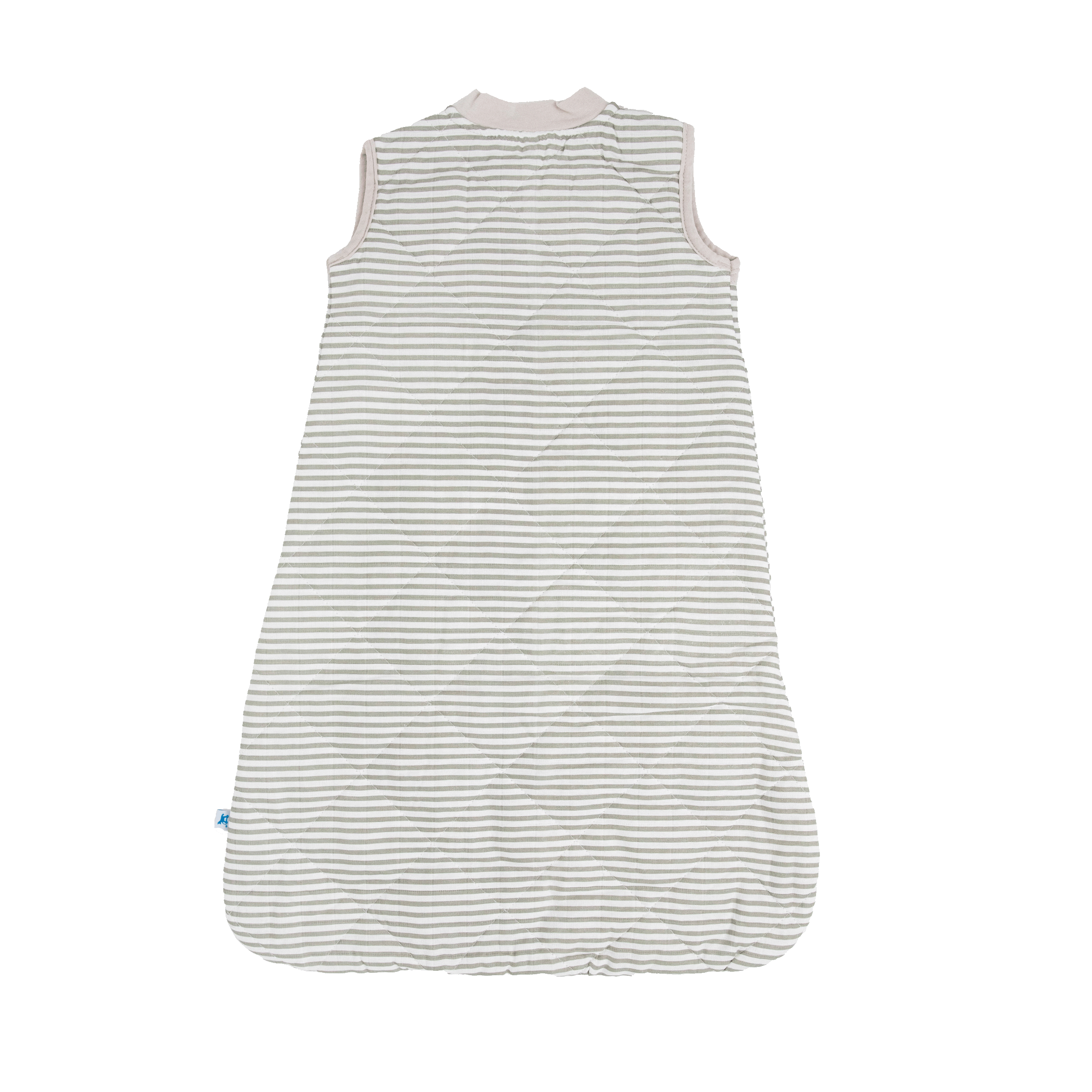 Cotton Muslin Quilted Sleep Bag - Grey Stripe