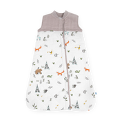Cotton Muslin Quilted Sleep Bag - Forest Friends