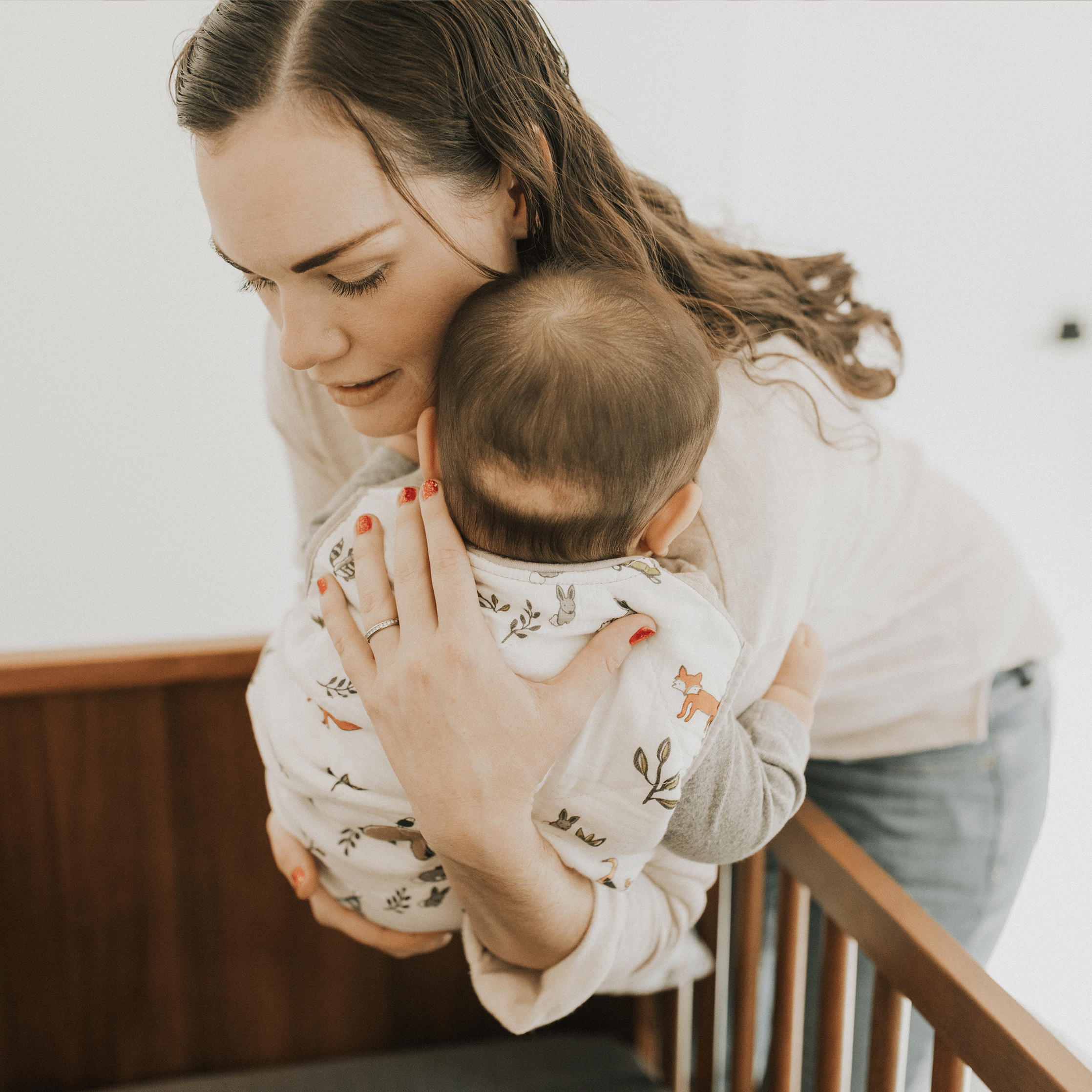 Cotton Muslin Quilted Sleep Bag - Forest Friends