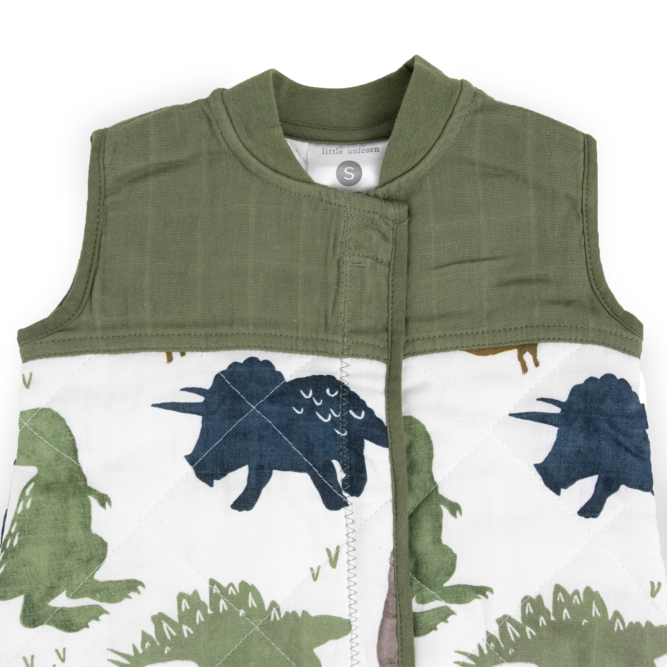 Cotton Muslin Quilted Sleep Bag - Dino Friends