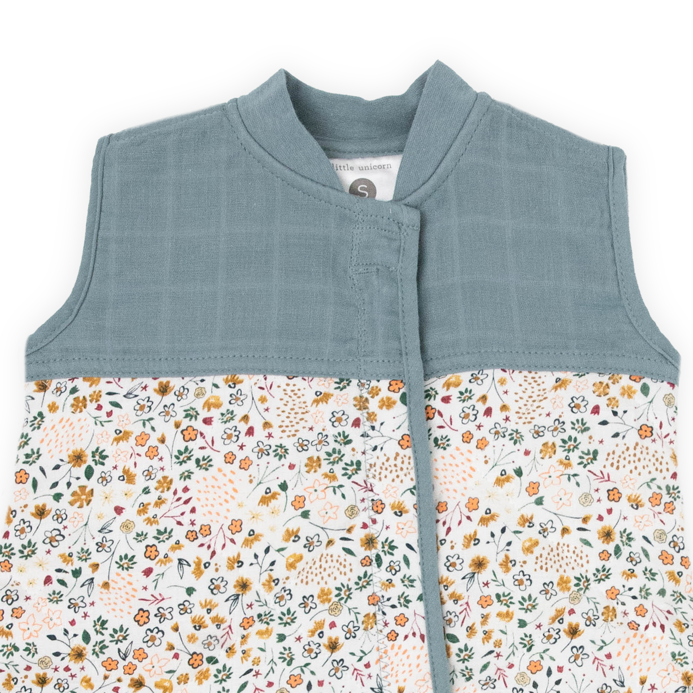 Cotton Muslin Quilted Sleep Bag - Pressed Petals