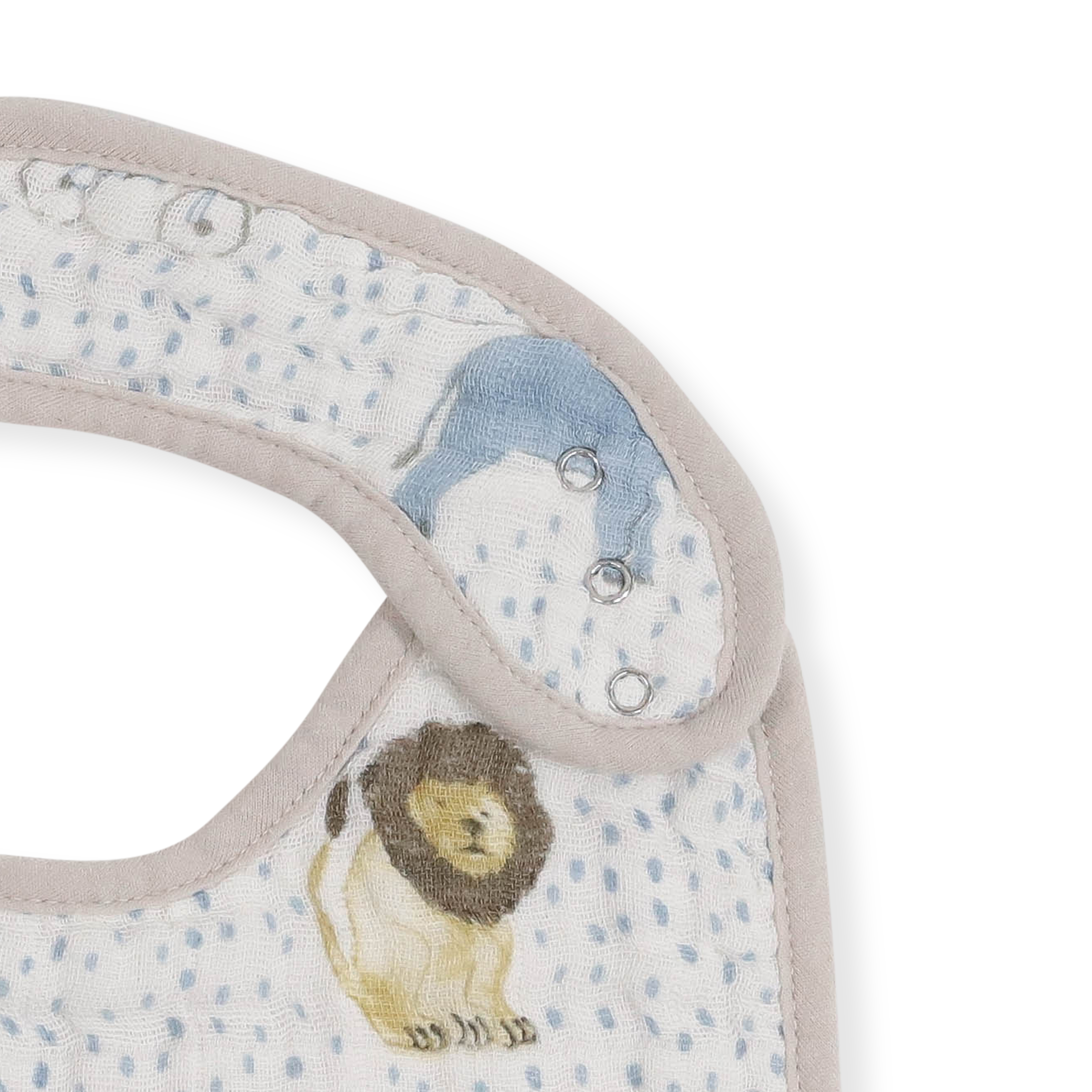 Cotton Muslin Classic Bib 3 Pack - Party Animals