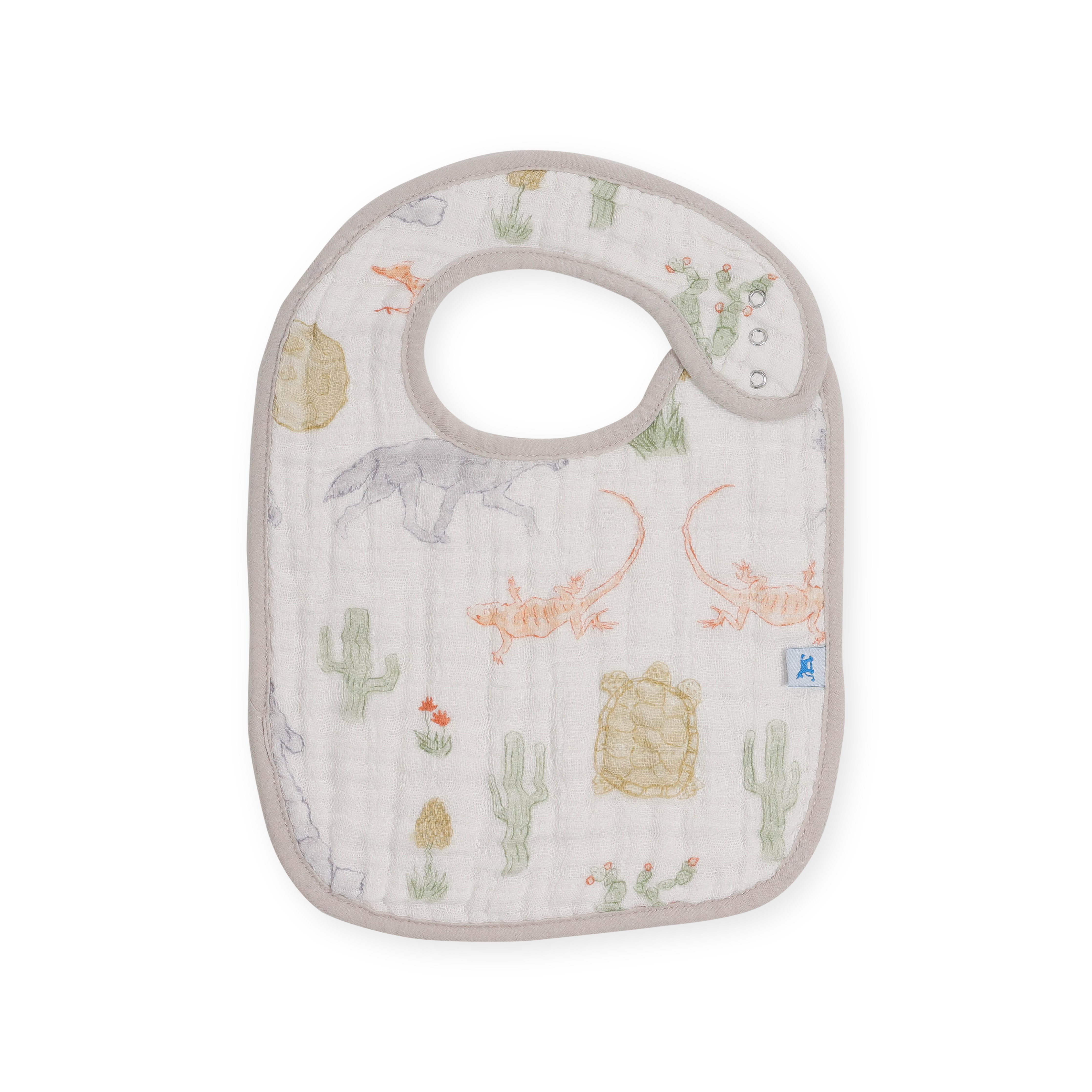 Cotton Muslin Classic Bib 3 Pack - Adobe Checker