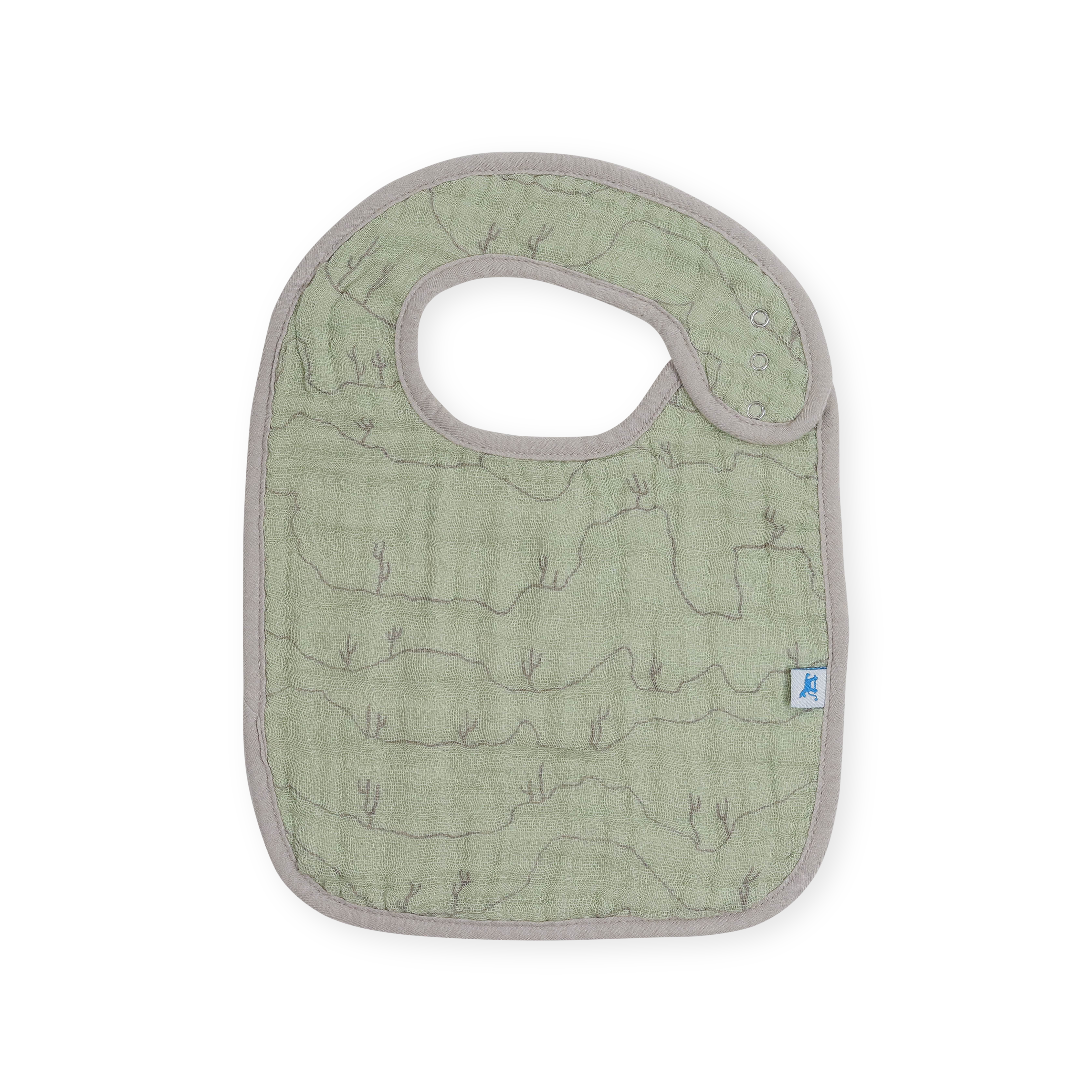 Cotton Muslin Classic Bib 3 Pack - Adobe Checker