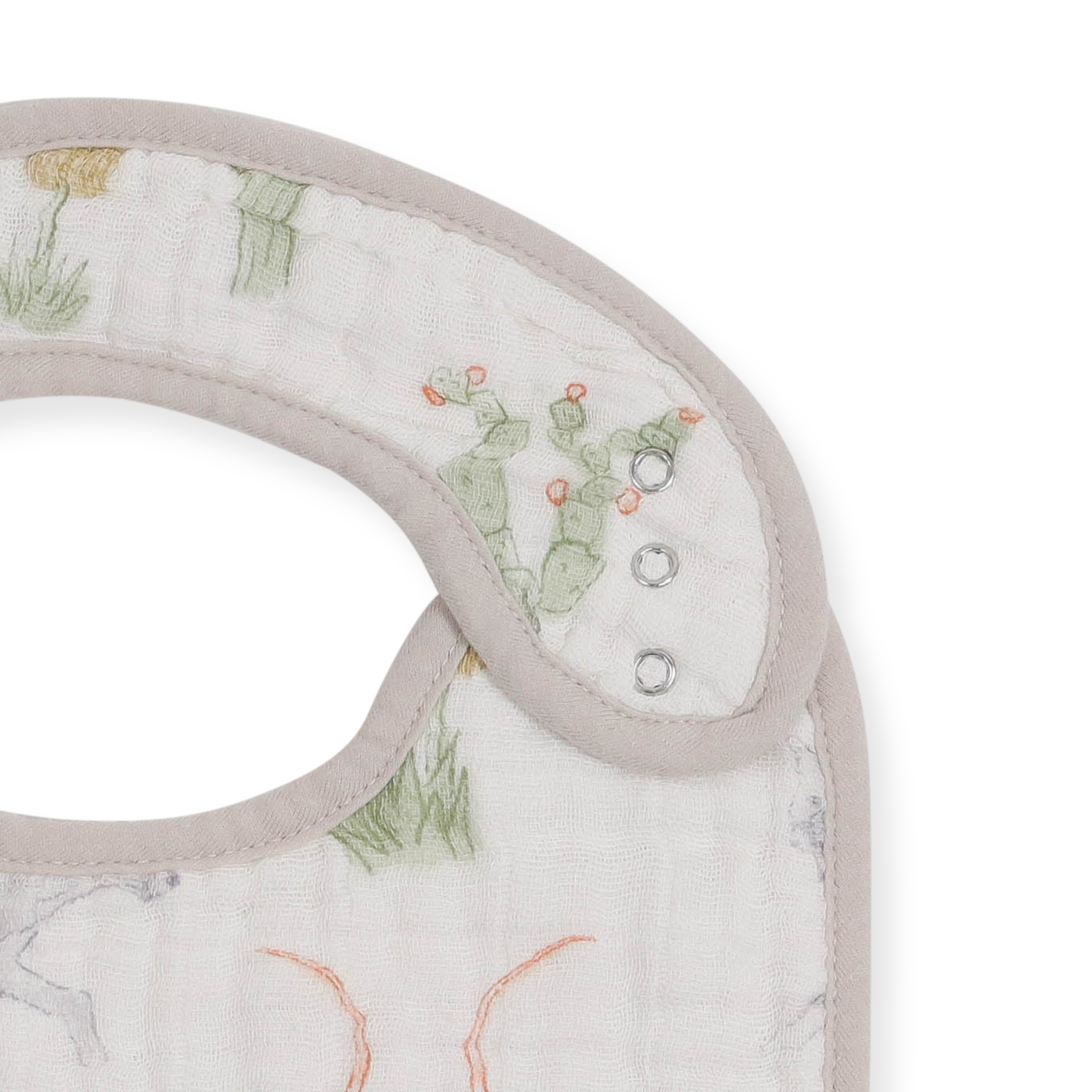 Cotton Muslin Classic Bib 3 Pack - Adobe Checker