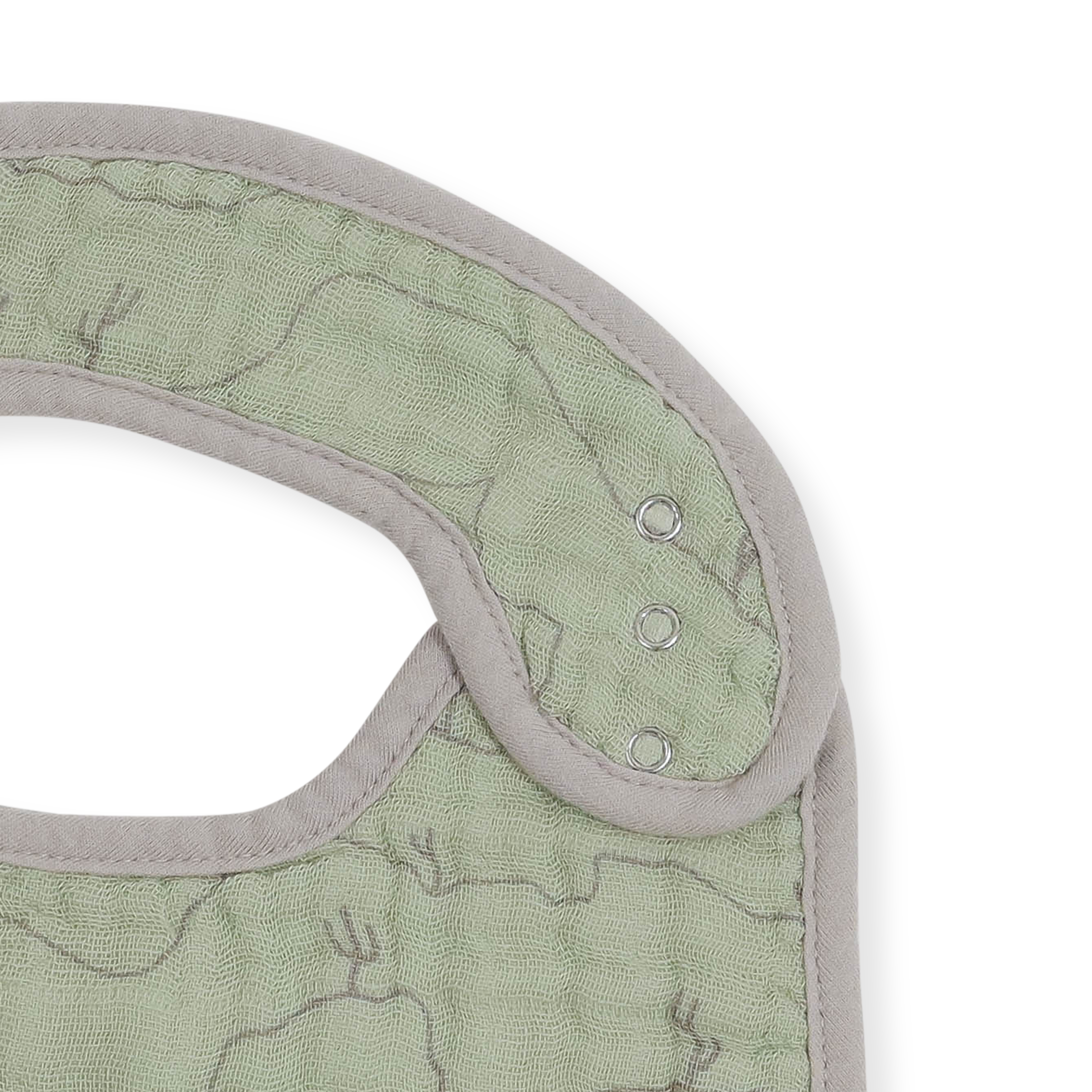 Cotton Muslin Classic Bib 3 Pack - Adobe Checker