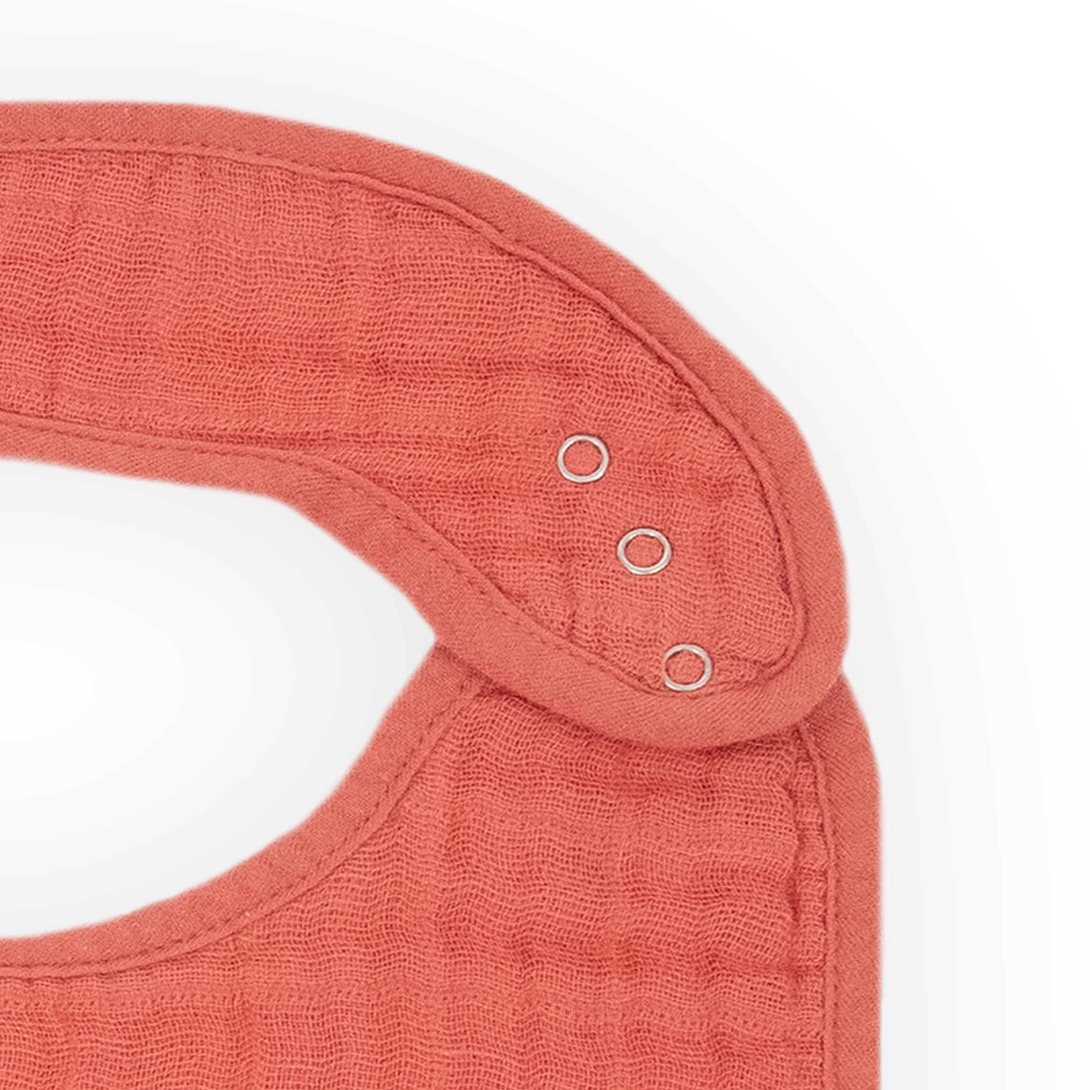 Cotton Muslin Classic Bib 3 Pack - Light Pink