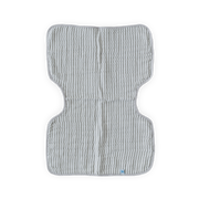 Cotton Muslin Burp Cloth - Grey Stripe