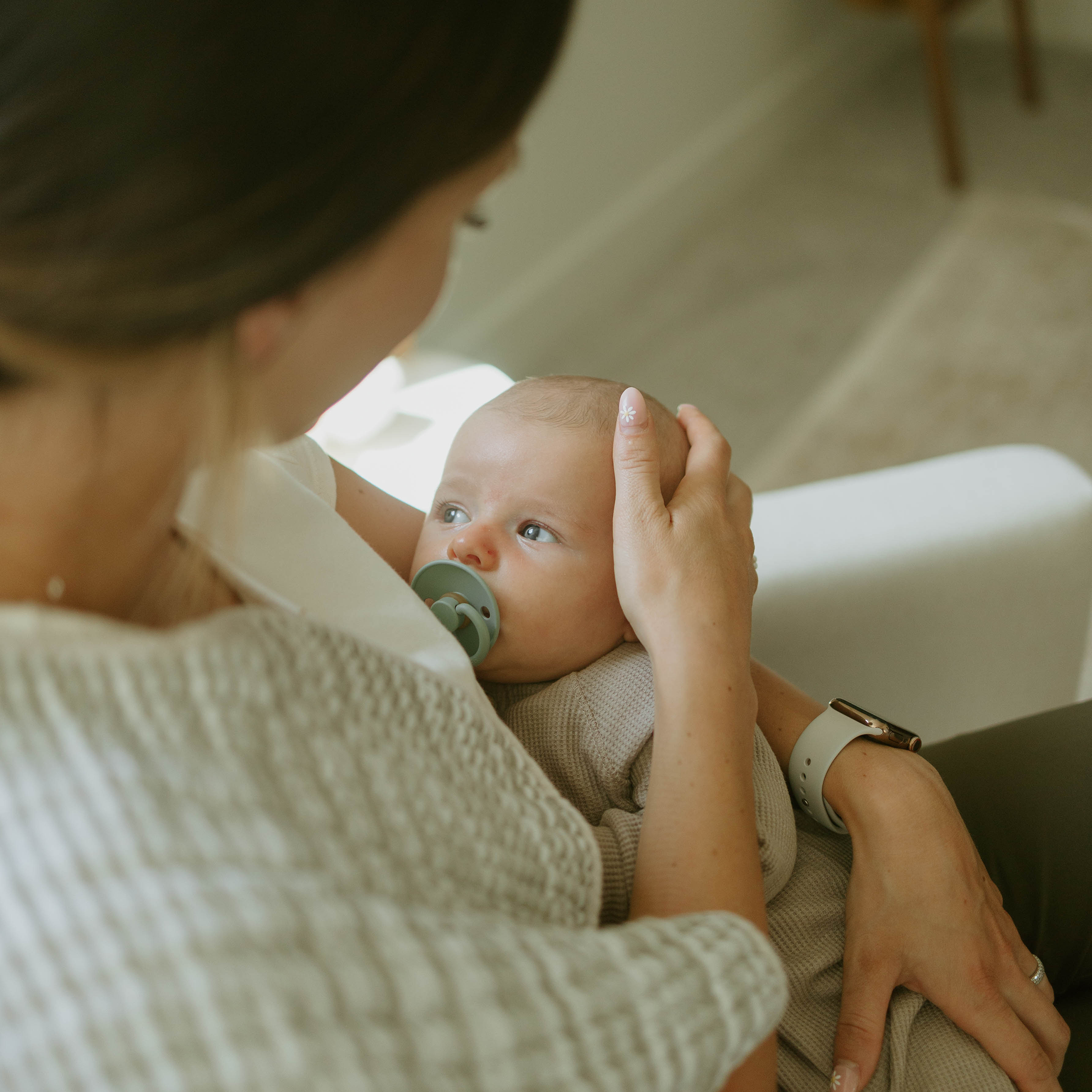 Cotton Muslin Burp Cloth - Grey Stripe