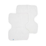 Cotton Muslin Burp Cloth 2 Pack - White