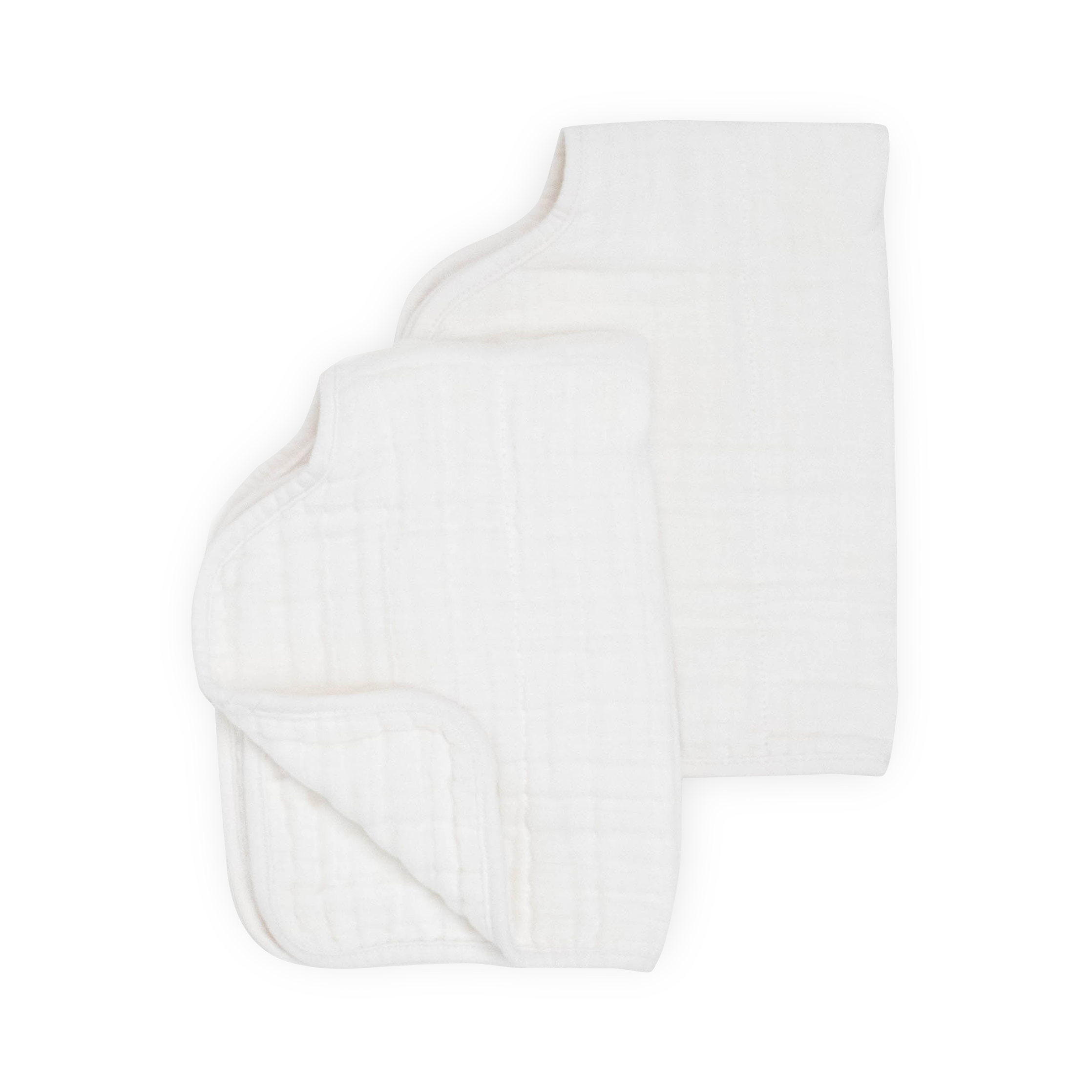 Cotton Muslin Burp Cloth 2 Pack - White