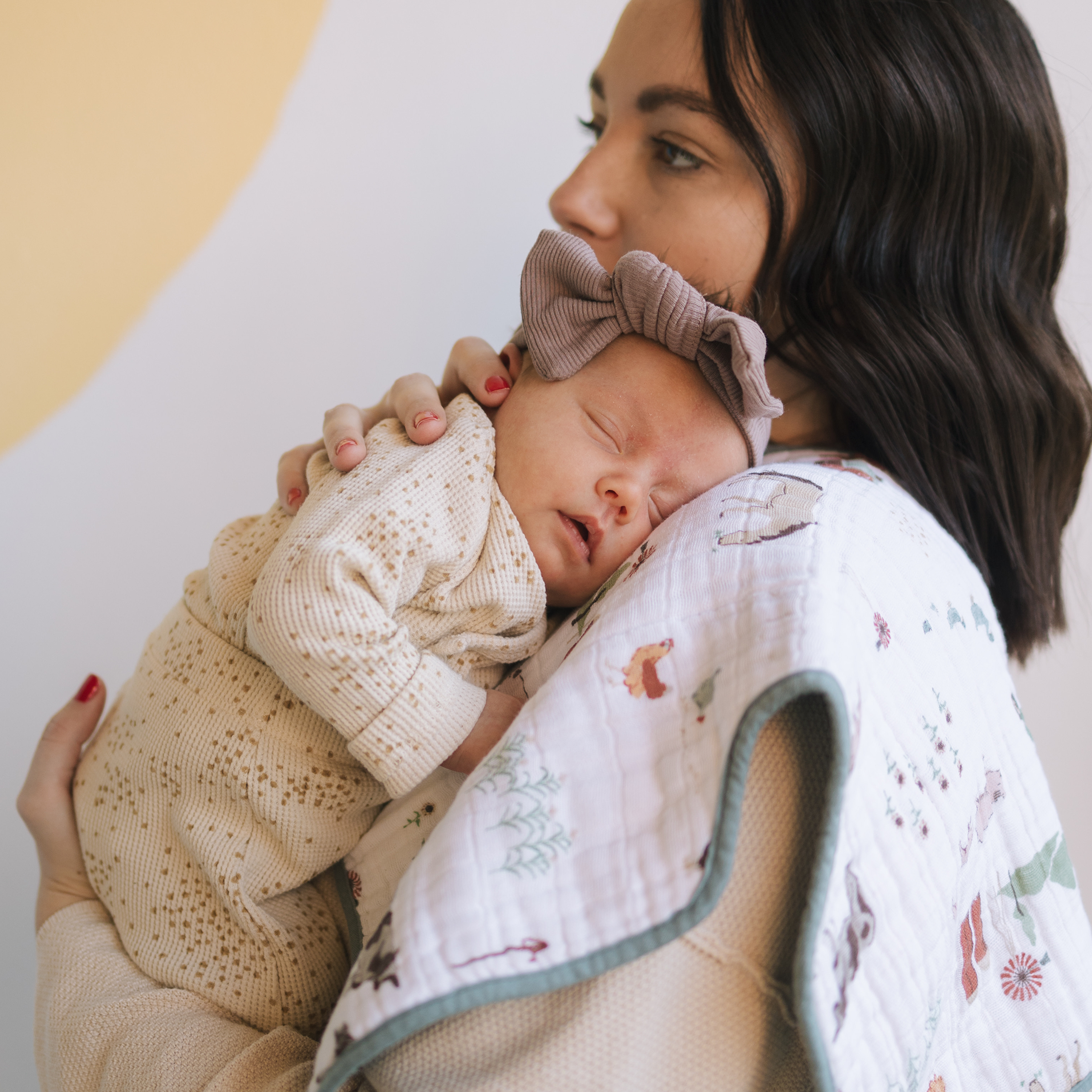 Cotton Muslin Burp Cloth 2 Pack - Farmyard