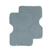 Cotton Muslin Burp Cloth 2 Pack - Sea