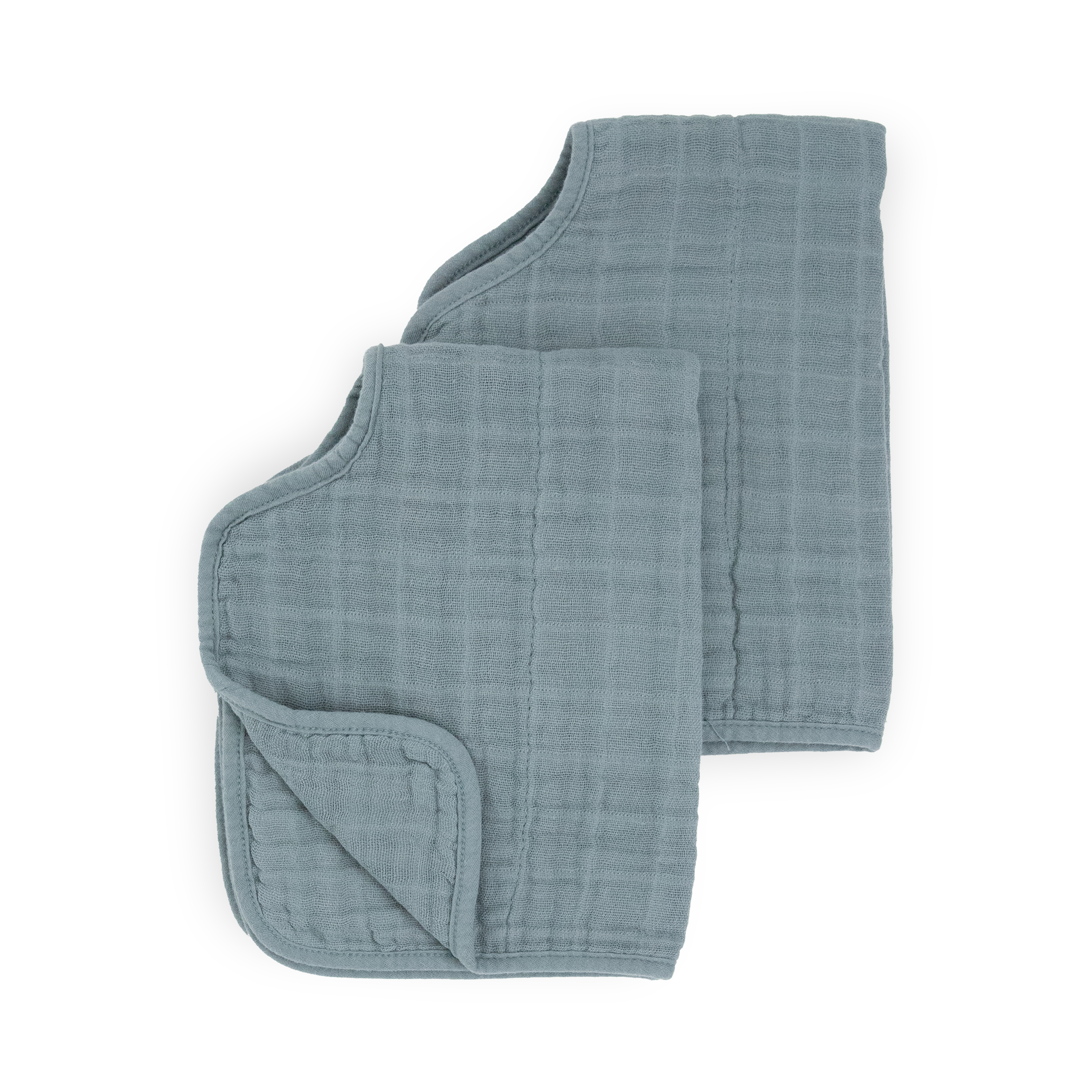 Cotton Muslin Burp Cloth 2 Pack - Sea