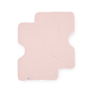 Cotton Muslin Burp Cloth 2 Pack - Light Pink