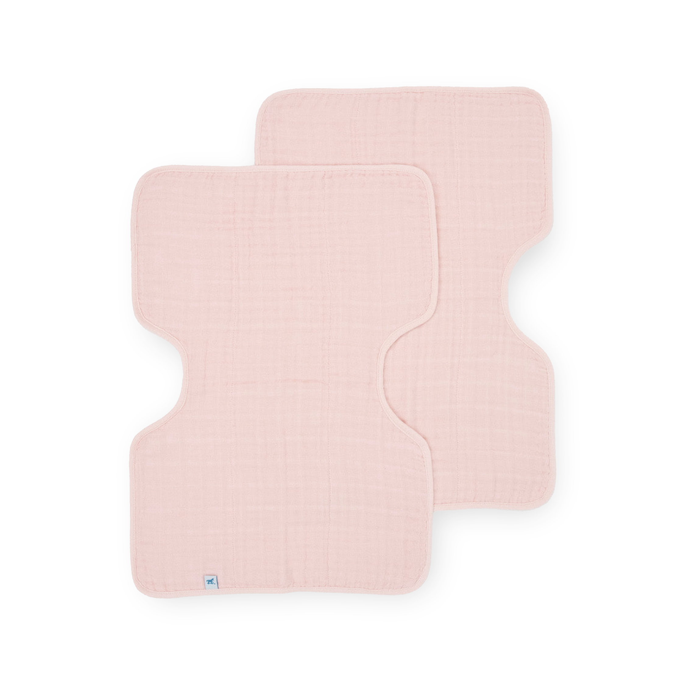 Cotton Muslin Burp Cloth 2 Pack - Light Pink