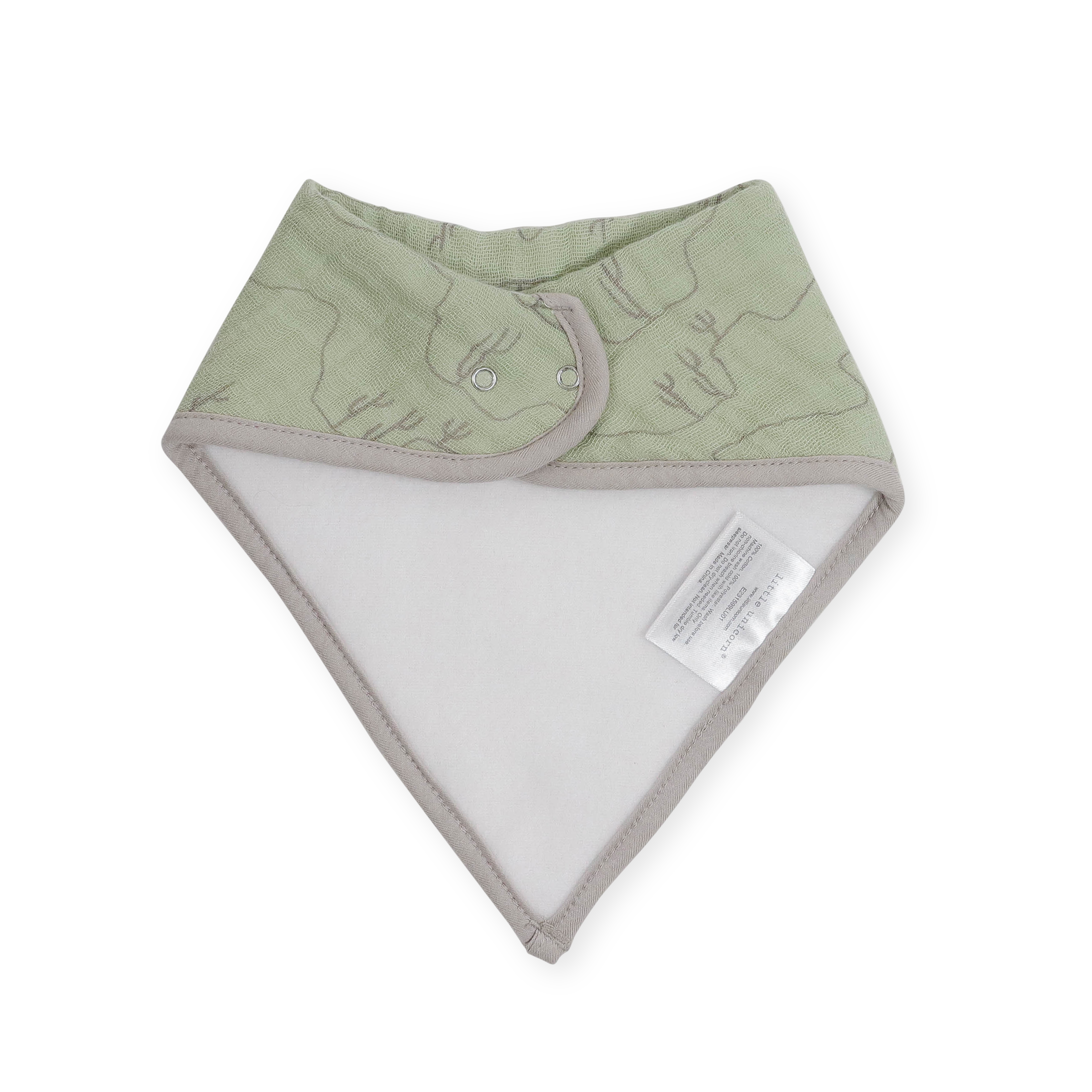 Cotton Muslin + Fleece Bandana Bib 4 Pack - Adobe Checker