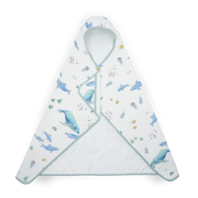 Toddler Hooded Towel - Whales
