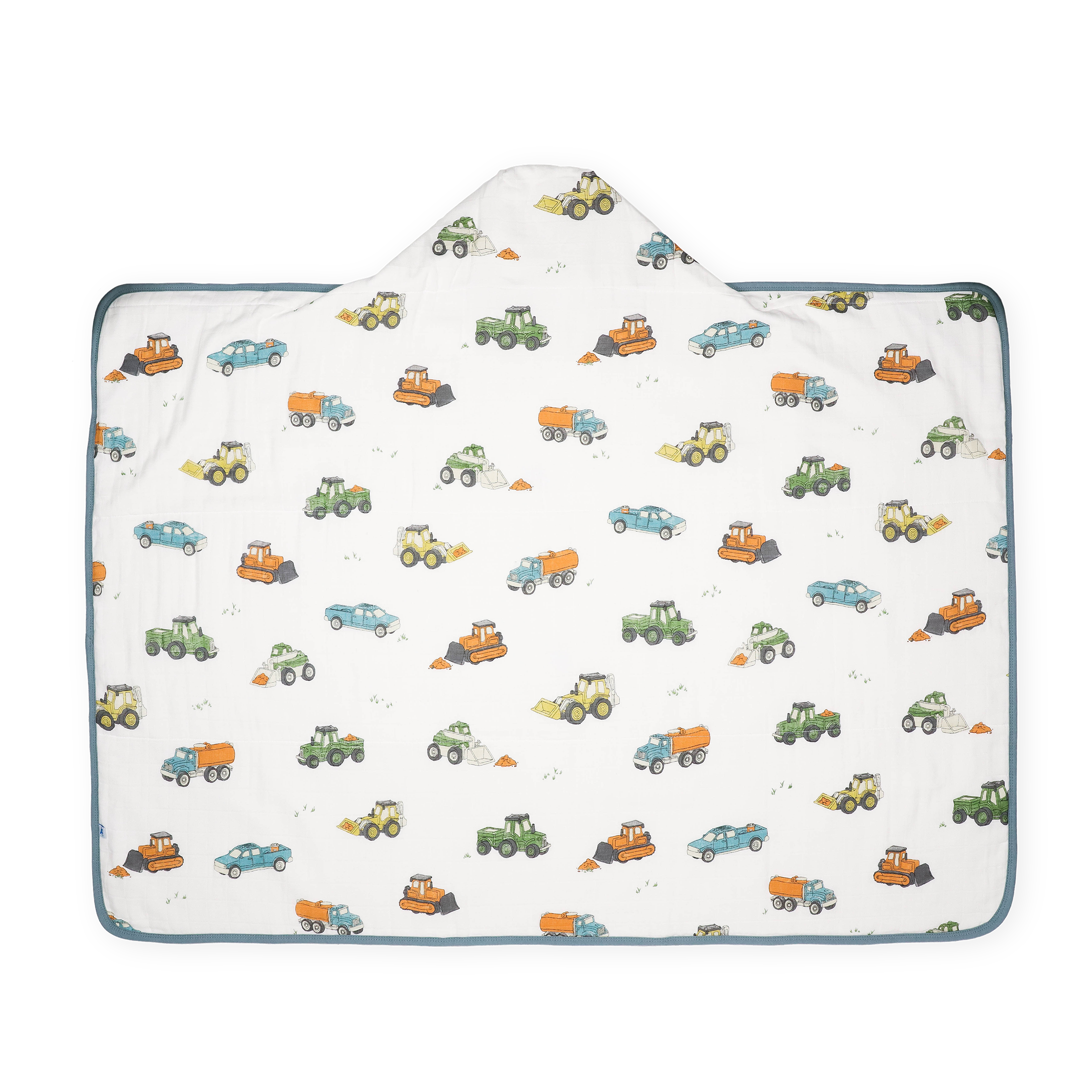 Toddler Hooded Towel - Work Trucks