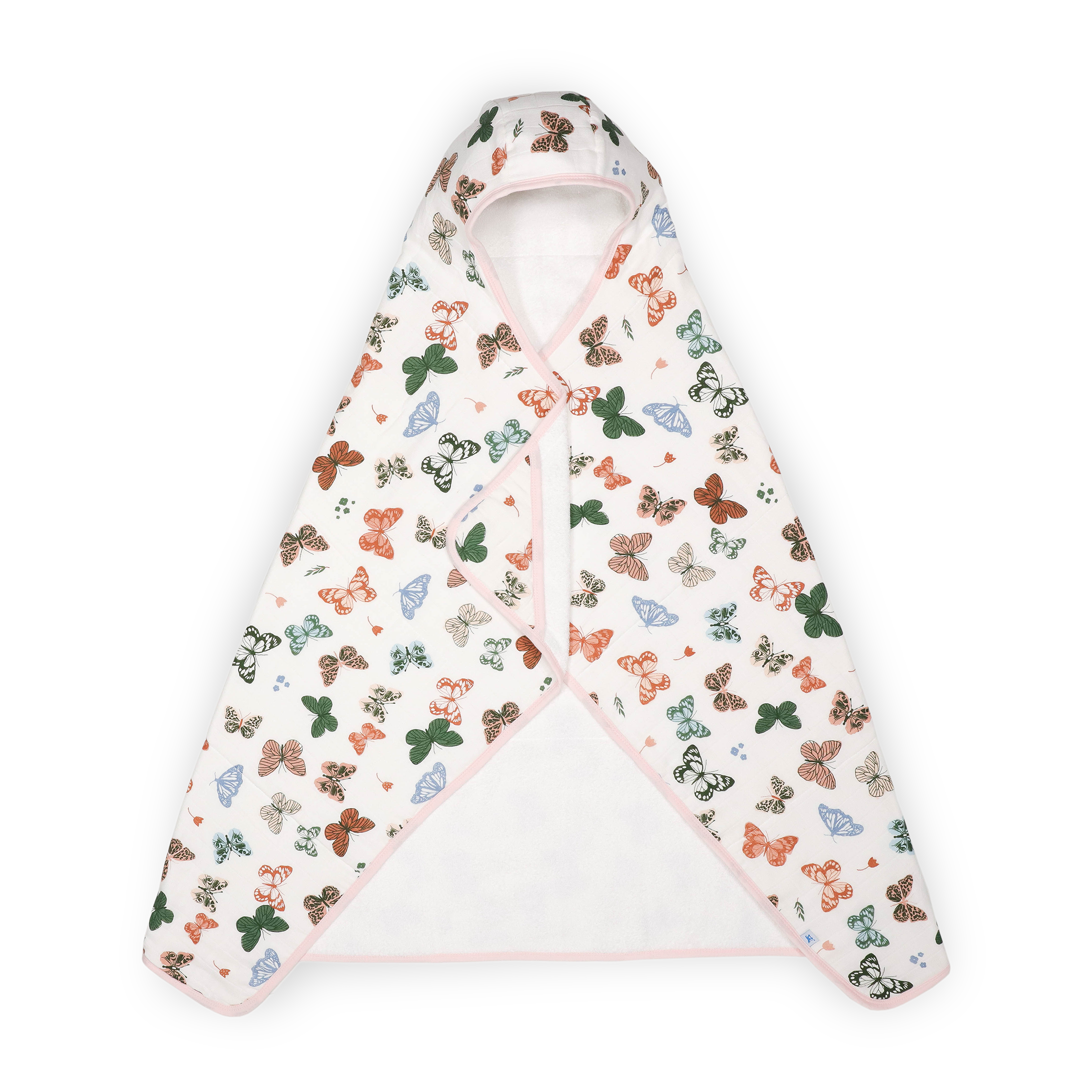 Toddler Hooded Towel - Butterflies