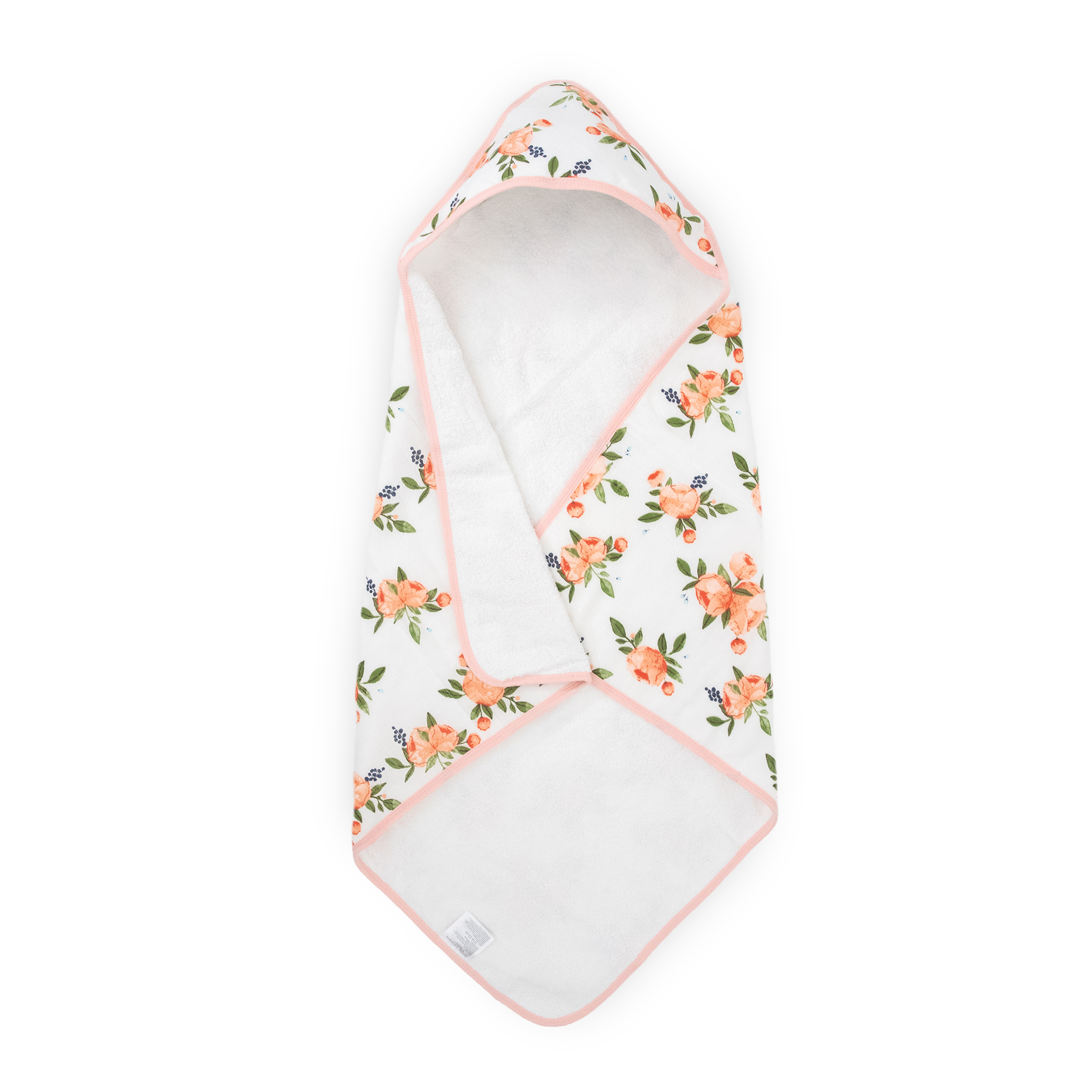 Infant Hooded Towel - Watercolor Roses