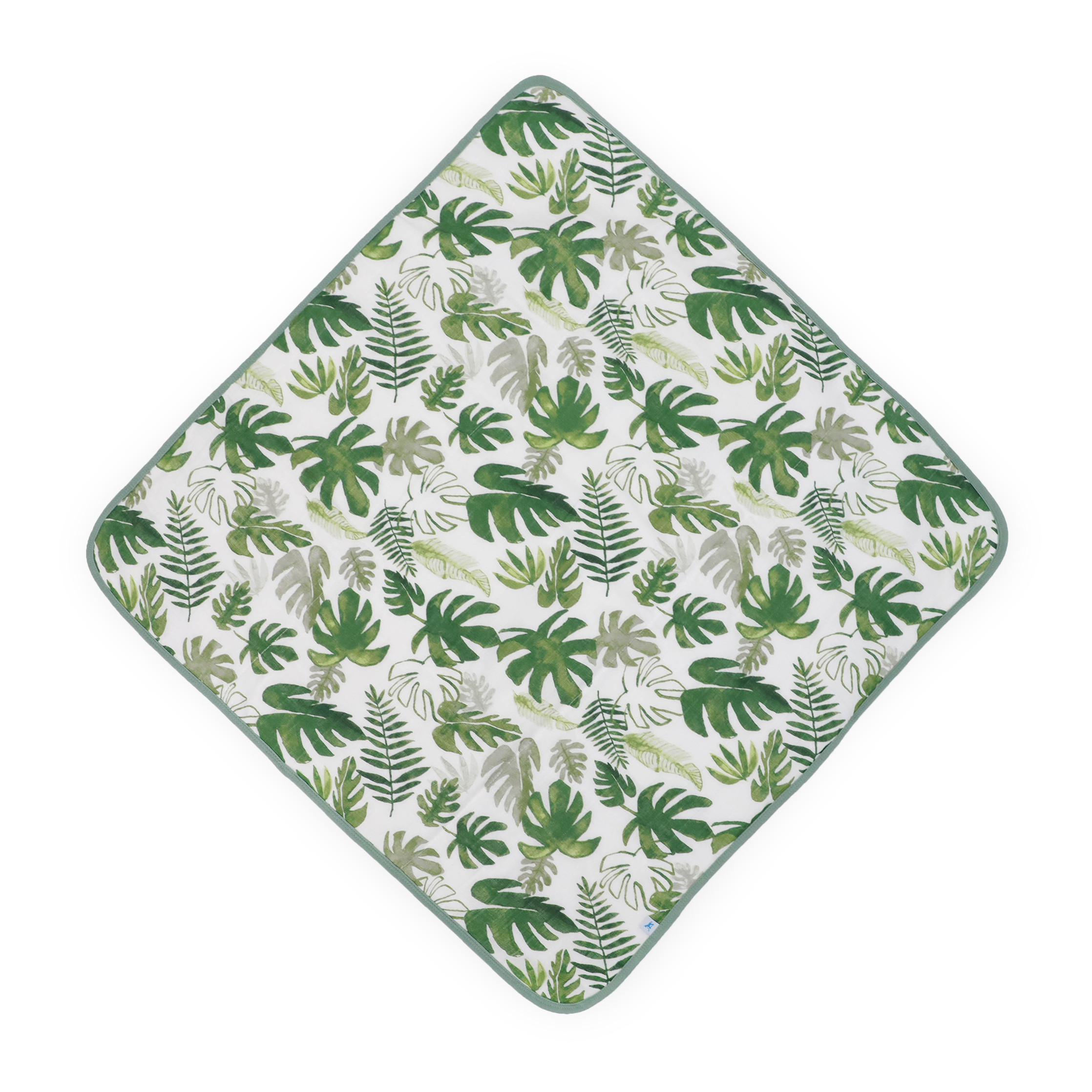 Infant Hooded Towel - Tropical Leaf