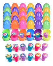 Easter Eggs With Unicorn Stampers- 36 Pack