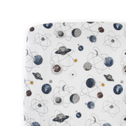 Cotton Muslin Crib Sheet - Planetary