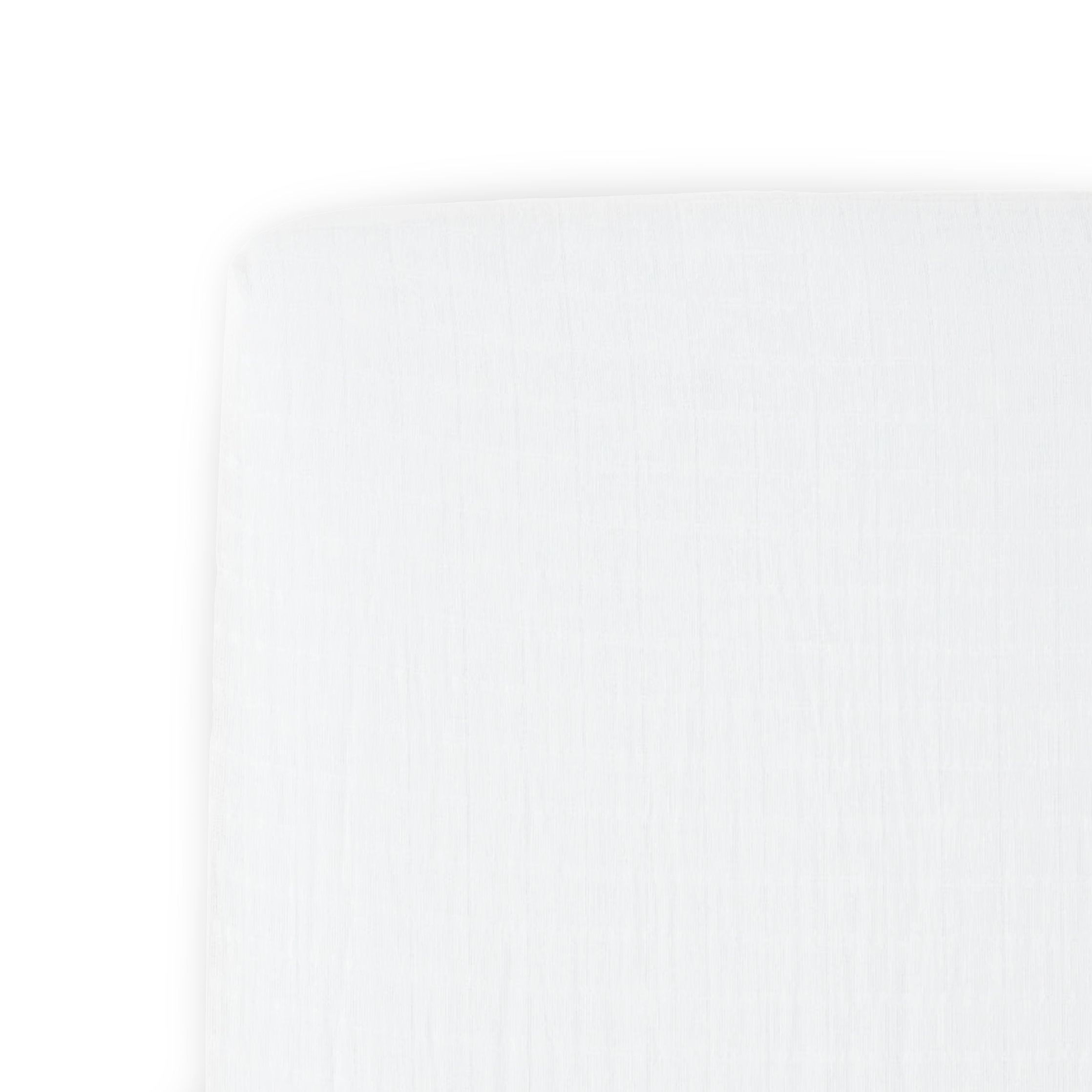 Cotton Muslin Crib Sheet - White