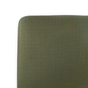Cotton Muslin Crib Sheet - Fern