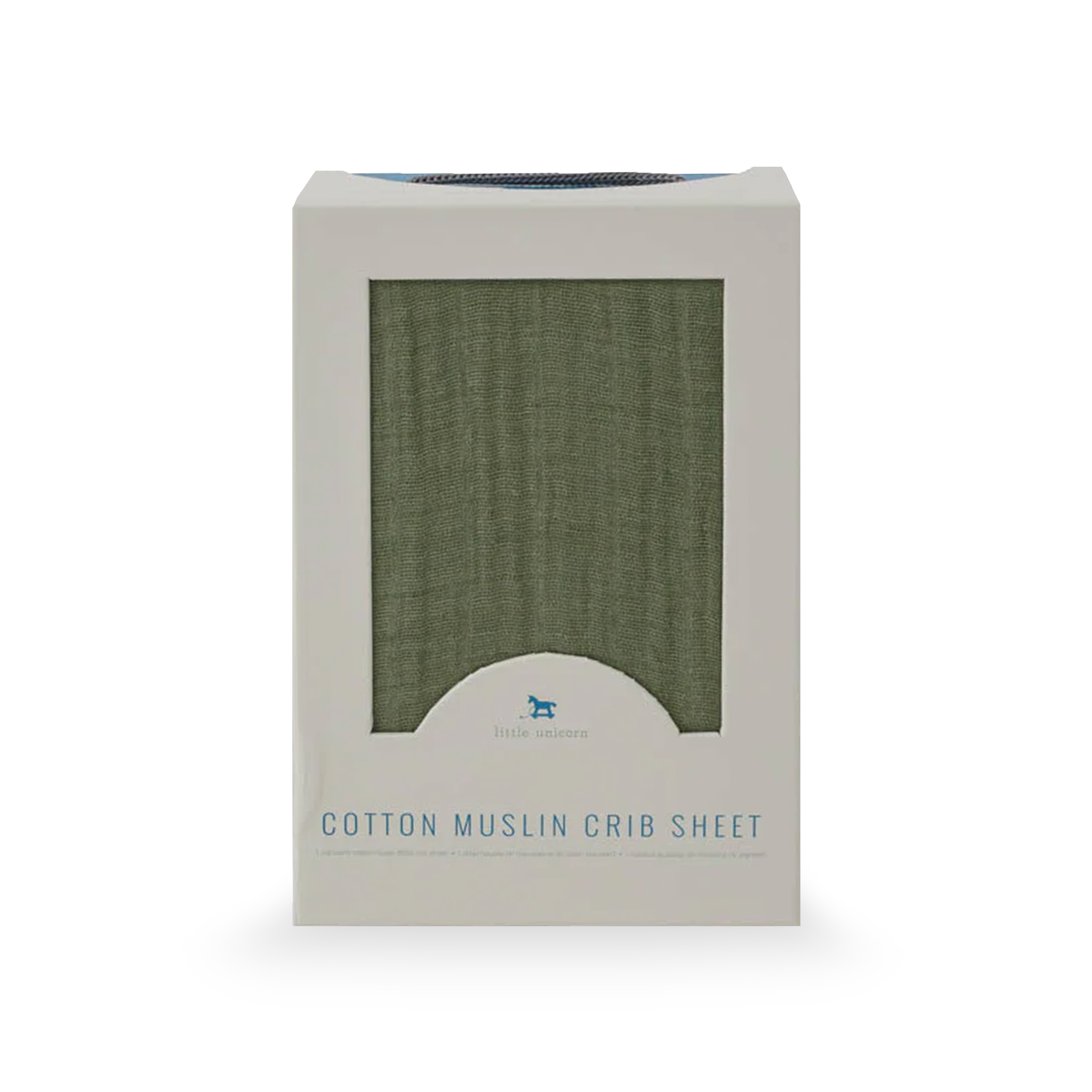 Cotton Muslin Crib Sheet - Fern