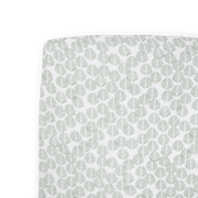 Cotton Muslin Crib Sheet - Leaf Motif
