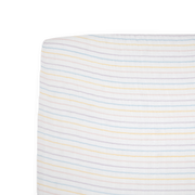 Cotton Muslin Crib Sheet - Unicorn Stripe