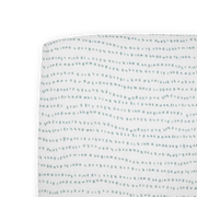 Cotton Muslin Crib Sheet - Stone Stripe