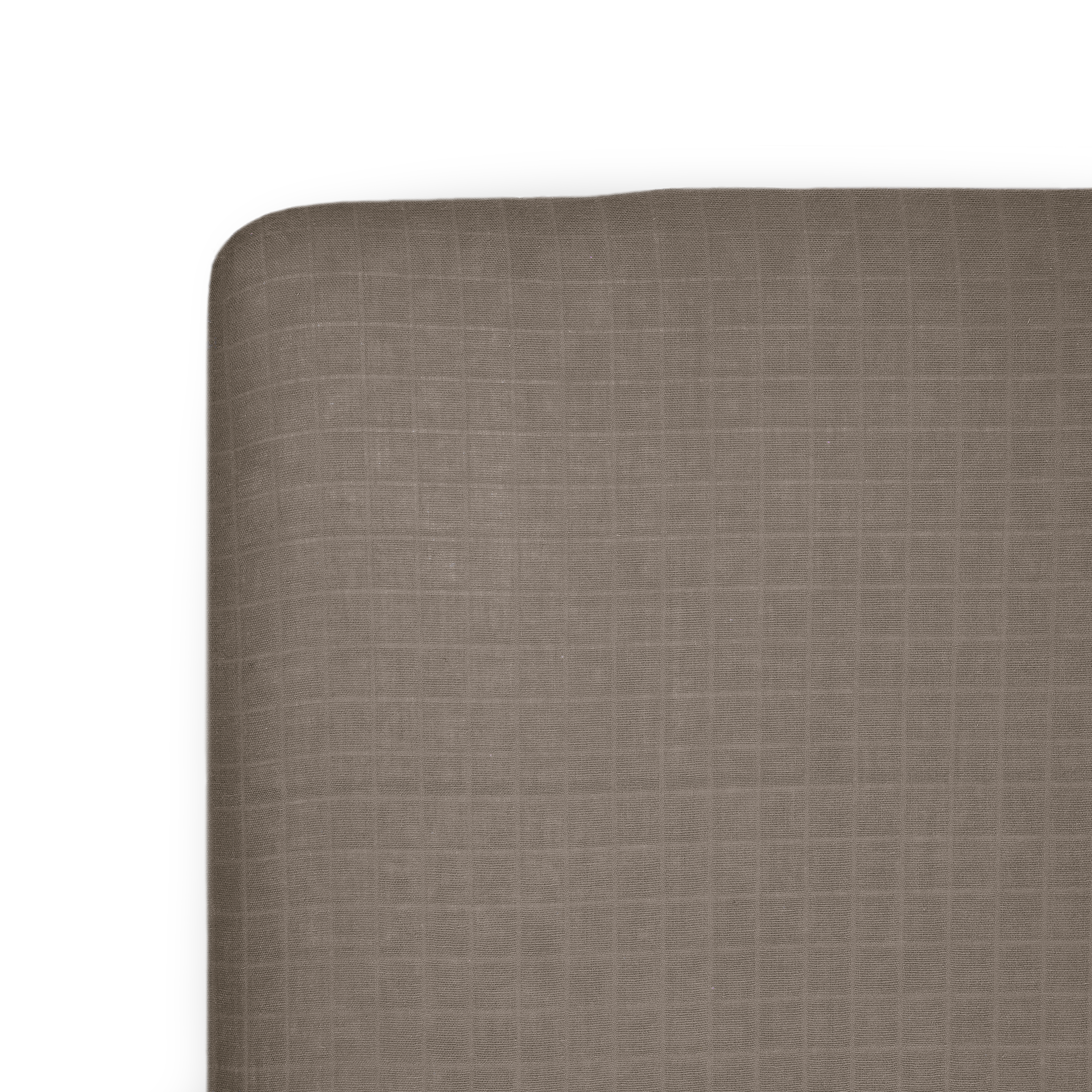 Cotton Muslin Crib Sheet - Mocha
