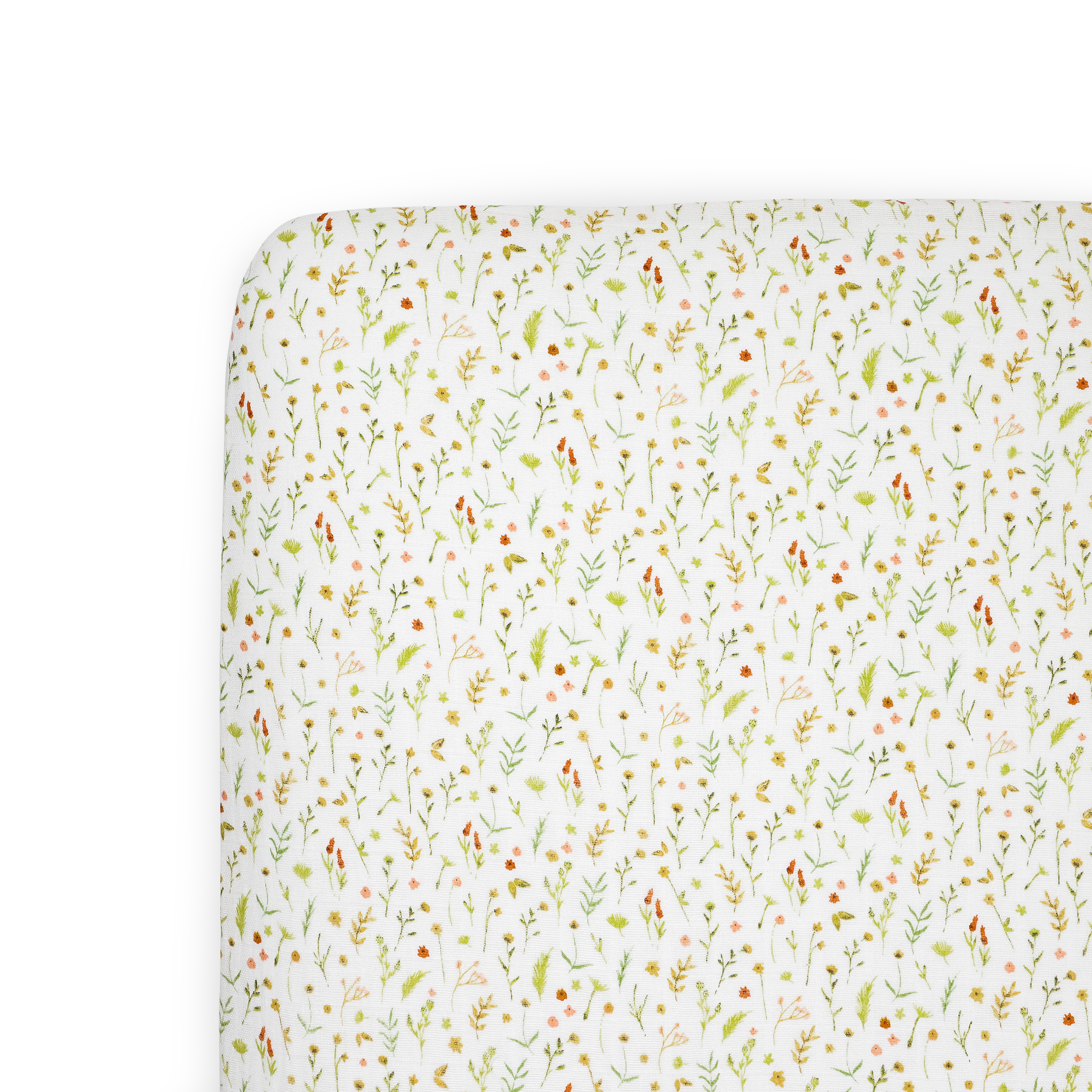 Organic Cotton Muslin Crib Sheet - Floral Field
