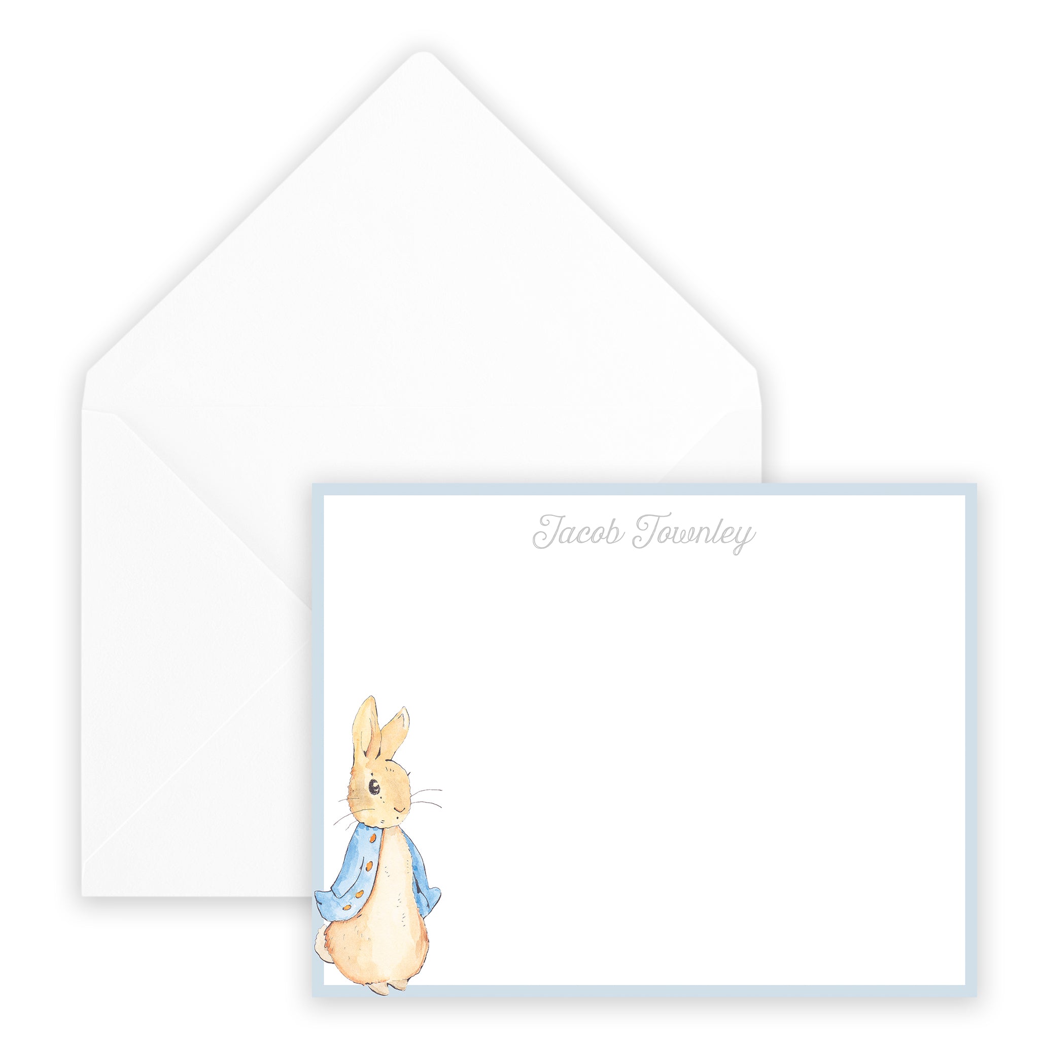 Blue Peter Rabbit Notecard