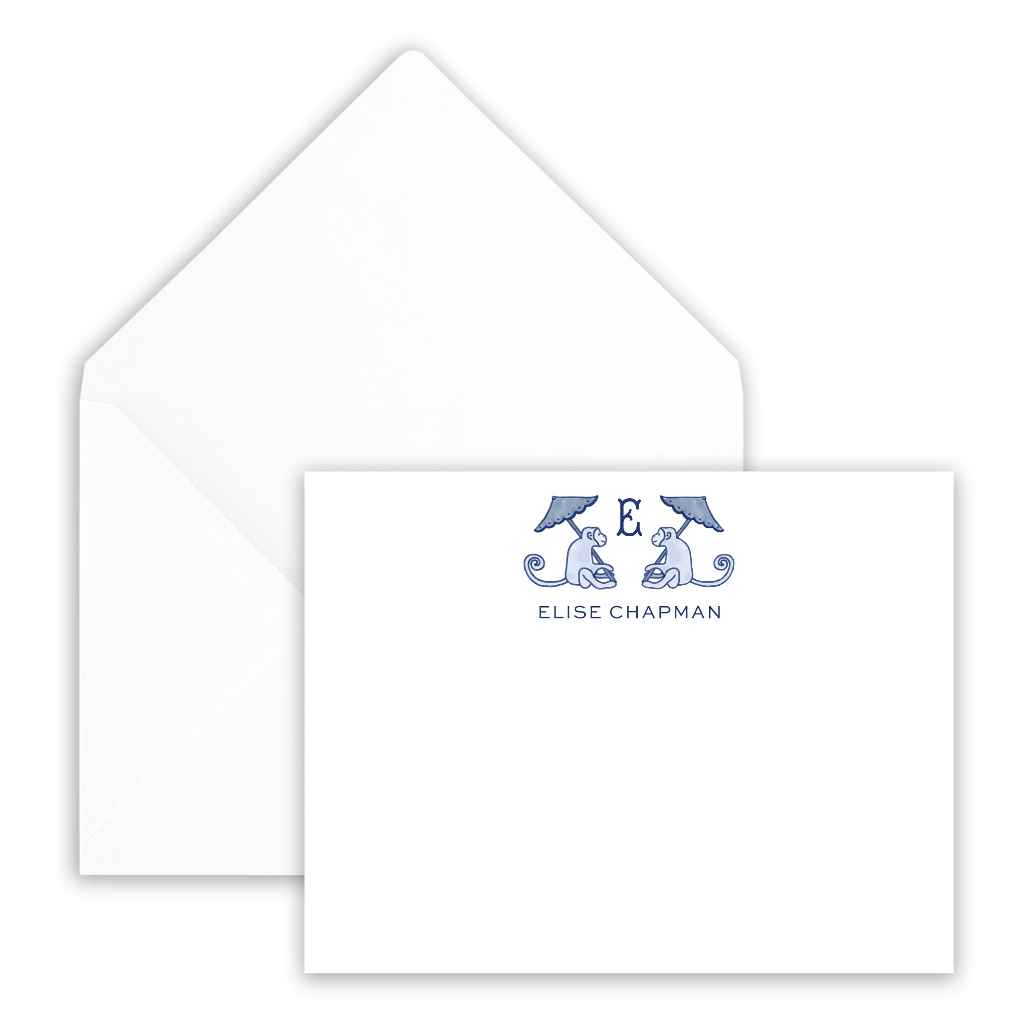 Parasol Monkeys Initial Notecard