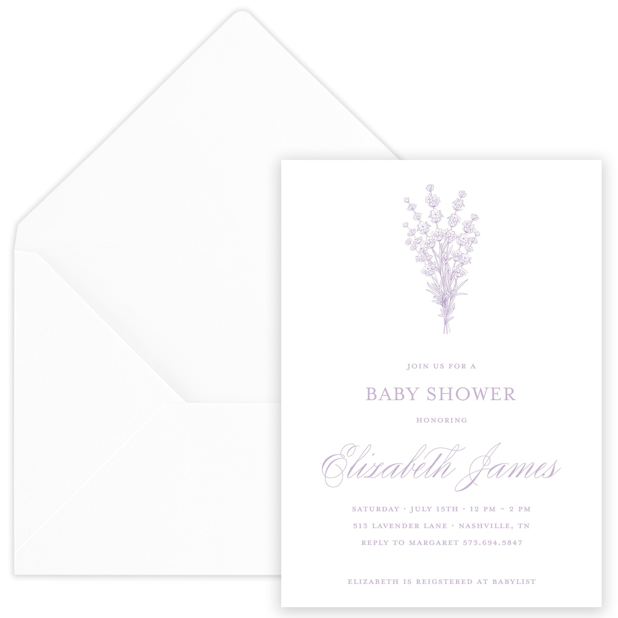 Lavender Fields Party Invitation