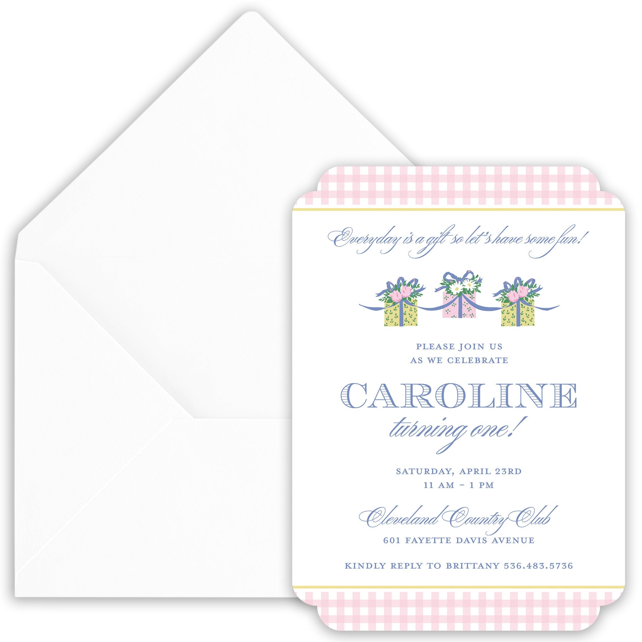 Everyday Is A Gift Birthday Invitation