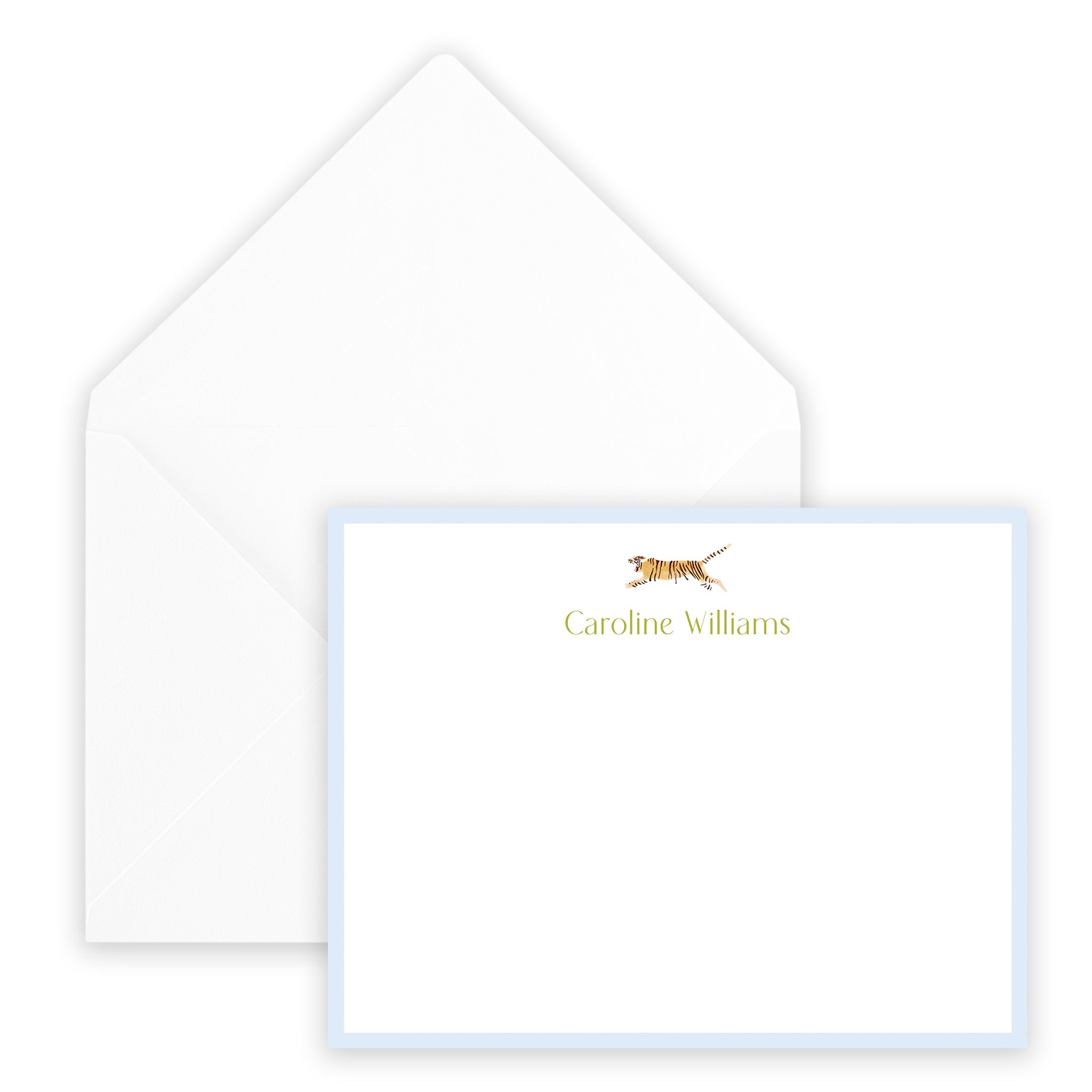 Leaping Tiger Notecard
