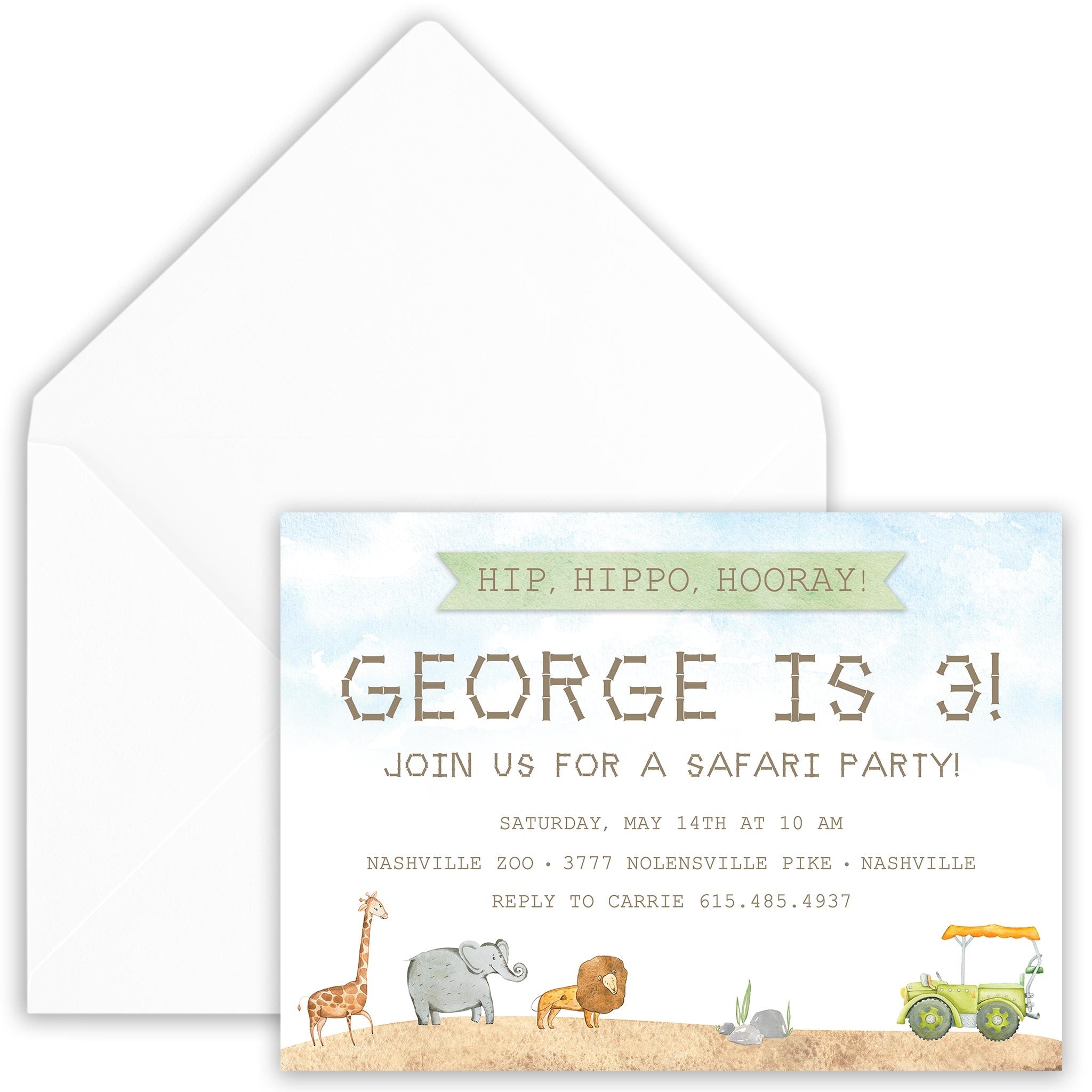 Safari Invitation