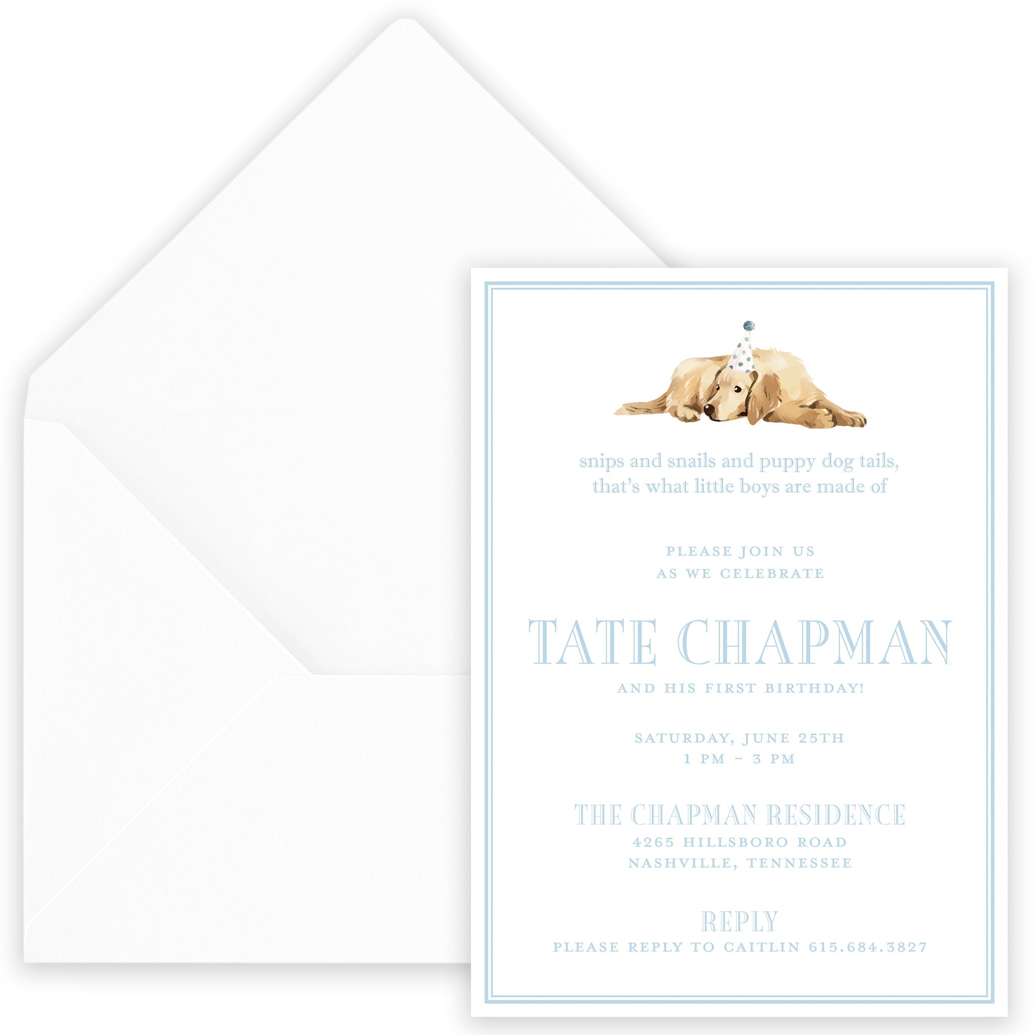 Snips & Snails Birthday Invitation