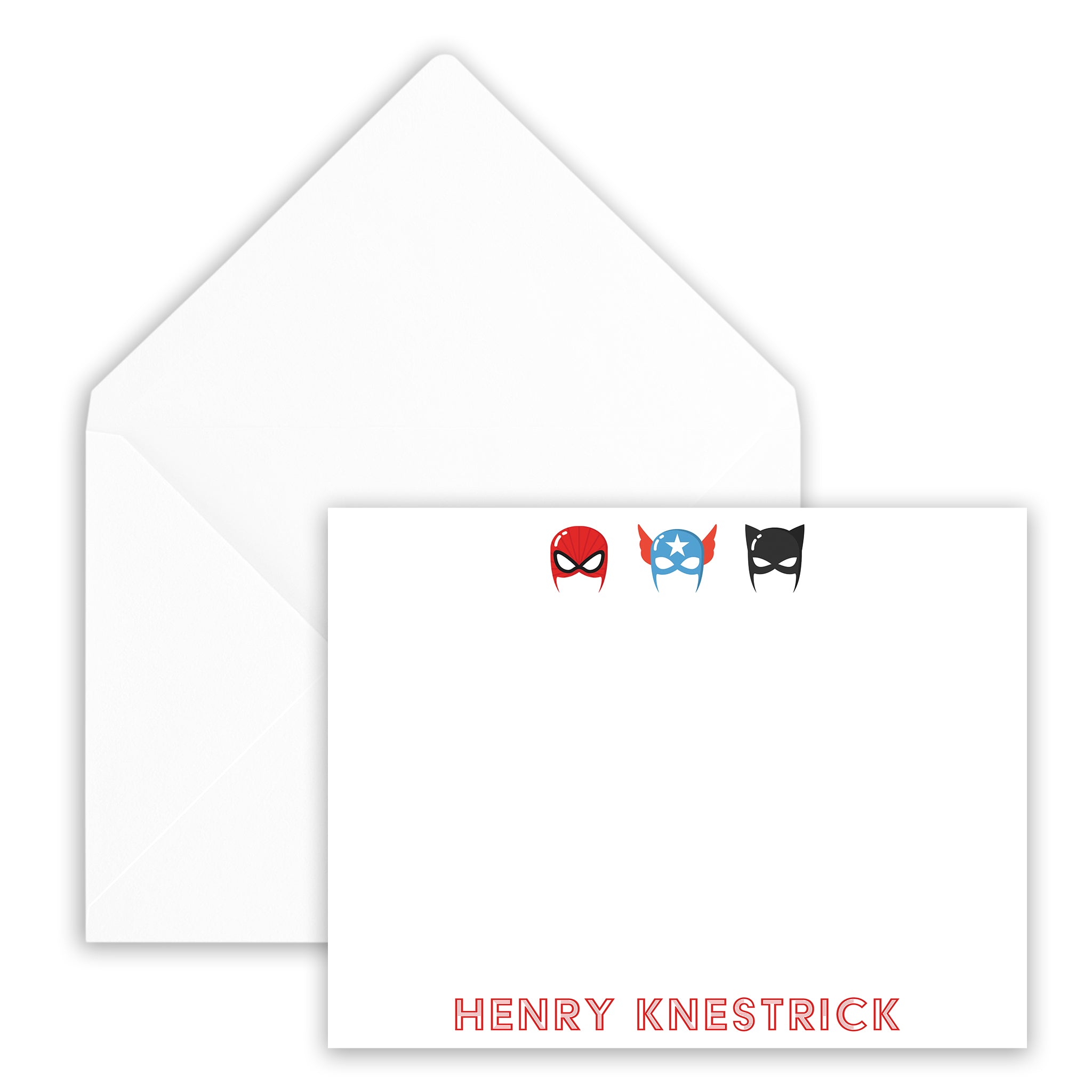 Superhero Notecard