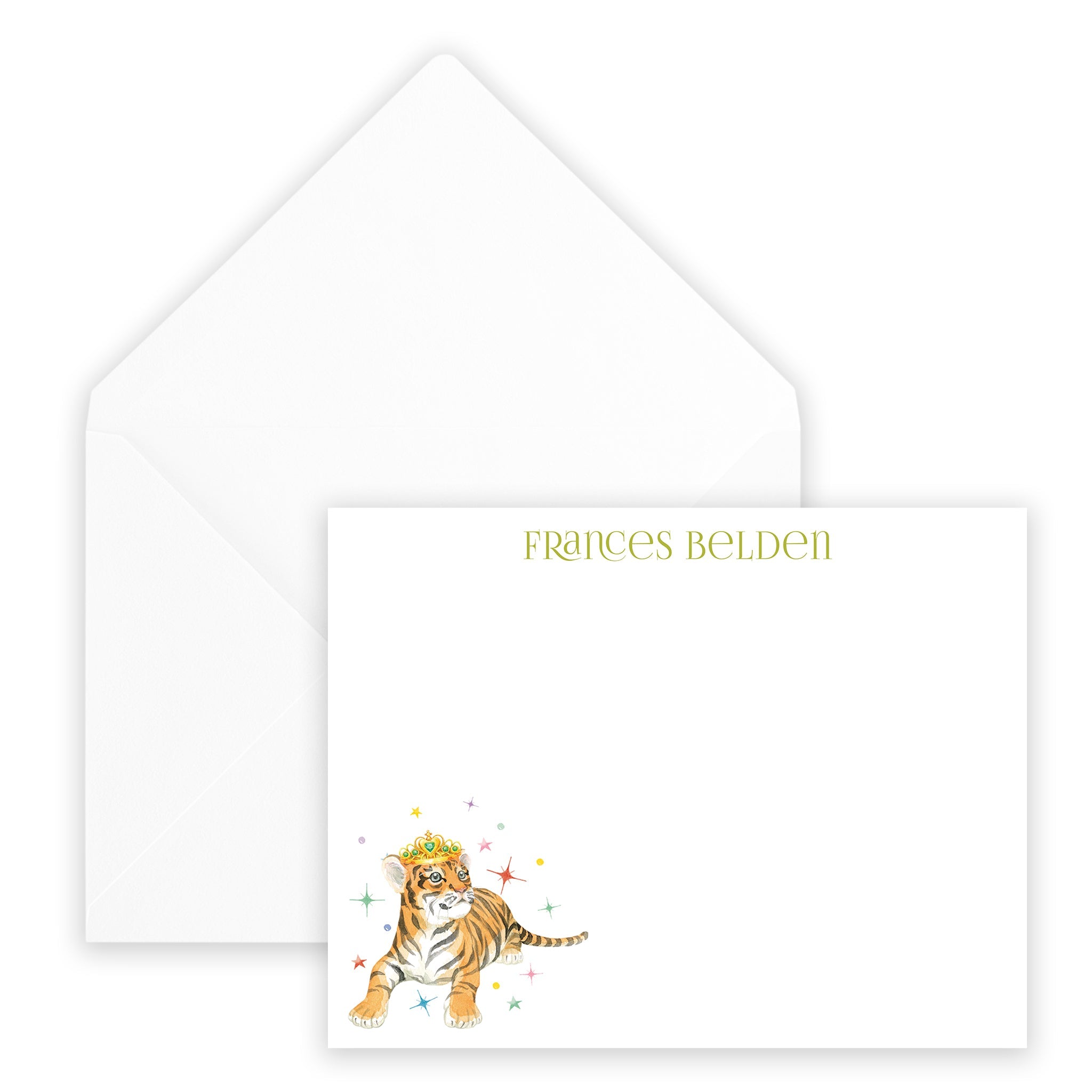 Tiger Queen Notecard