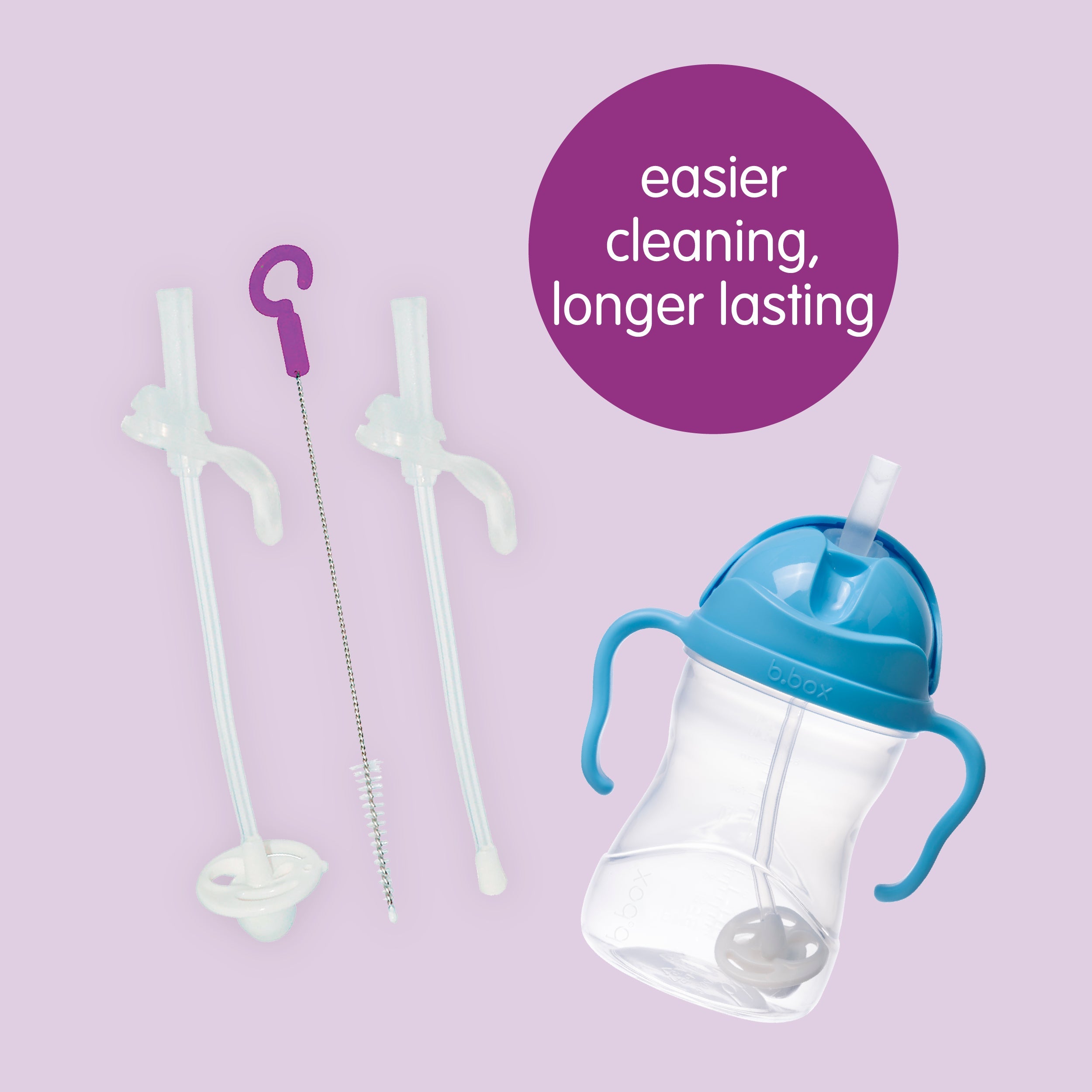 Sippy Cup Replacement Straw And Cleaner Pack