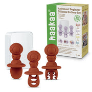 Astronaut Beginner Silicone Cutlery Set