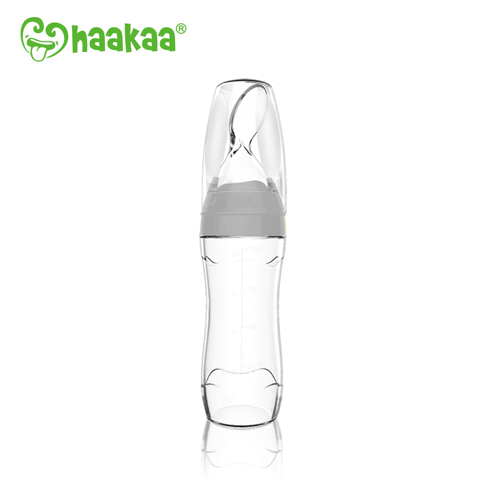 Haakaa Silicone Baby Food Dispensing Spoon With Cap 1 Pk