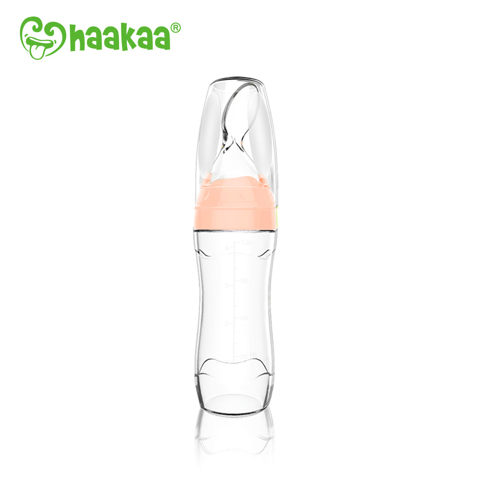 Haakaa Silicone Baby Food Dispensing Spoon With Cap 1 Pk